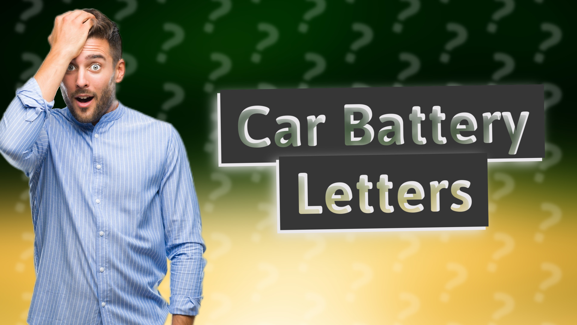 Car Battery Letters