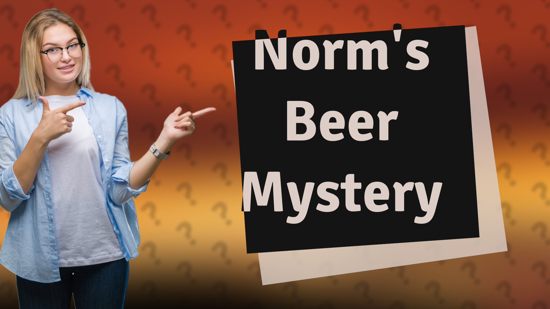Norm's Beer Mystery