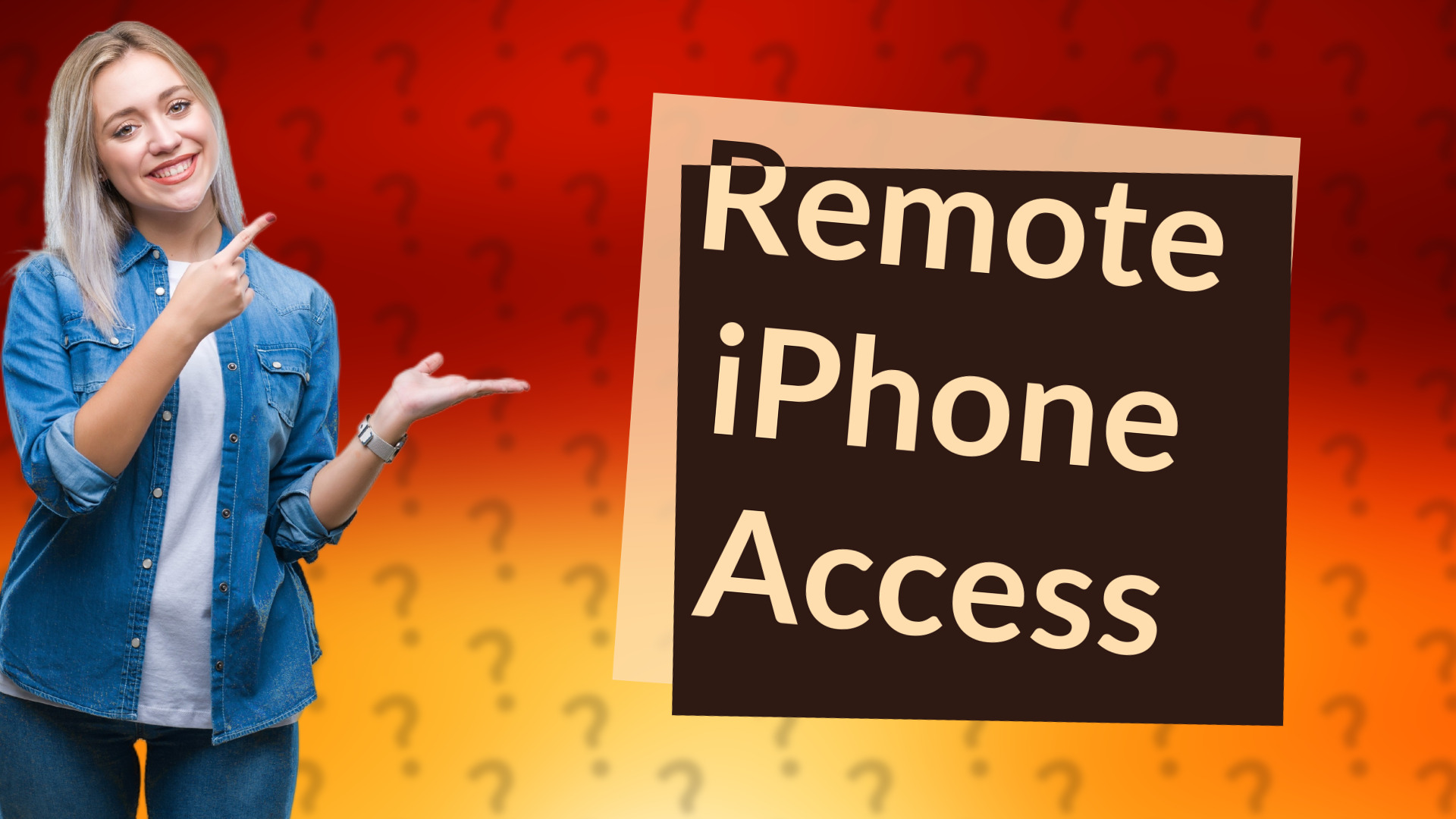 Remote iPhone Access