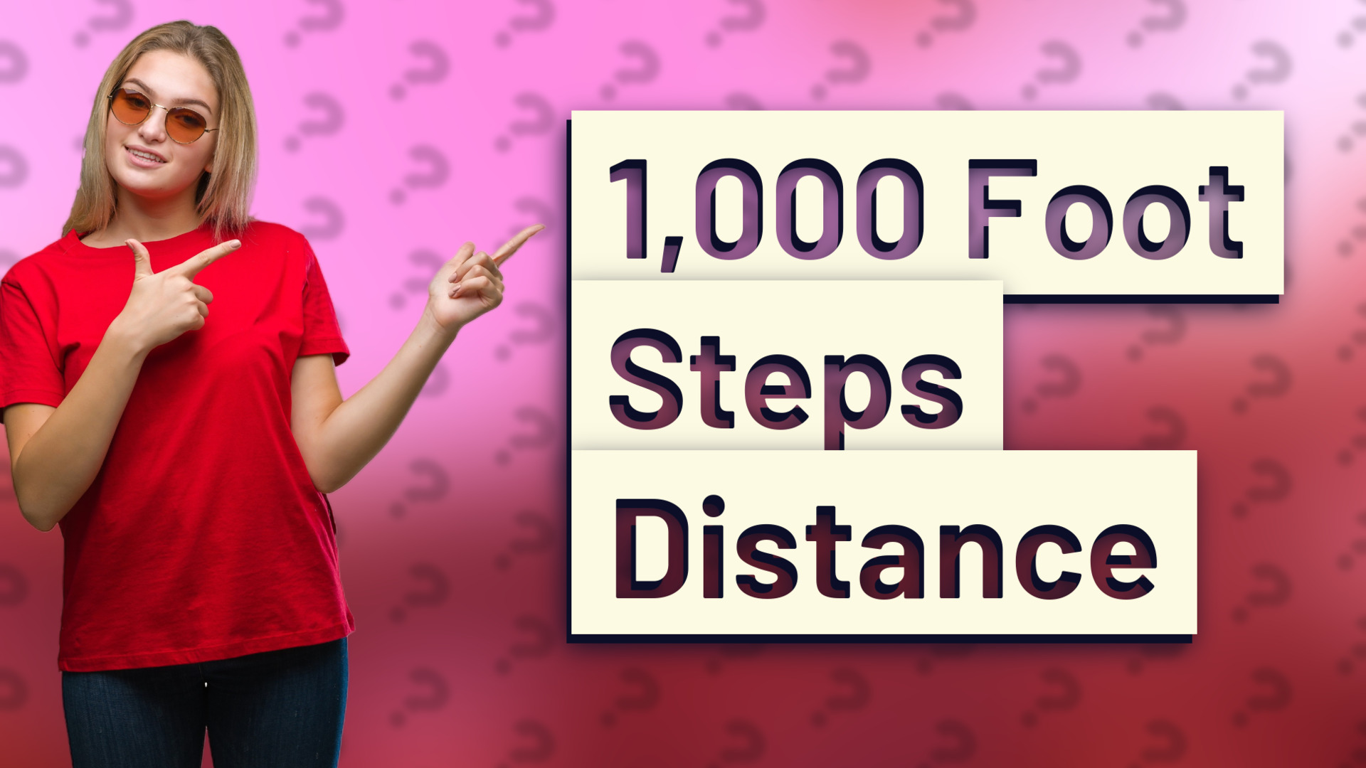 1,000 Foot Steps Distance