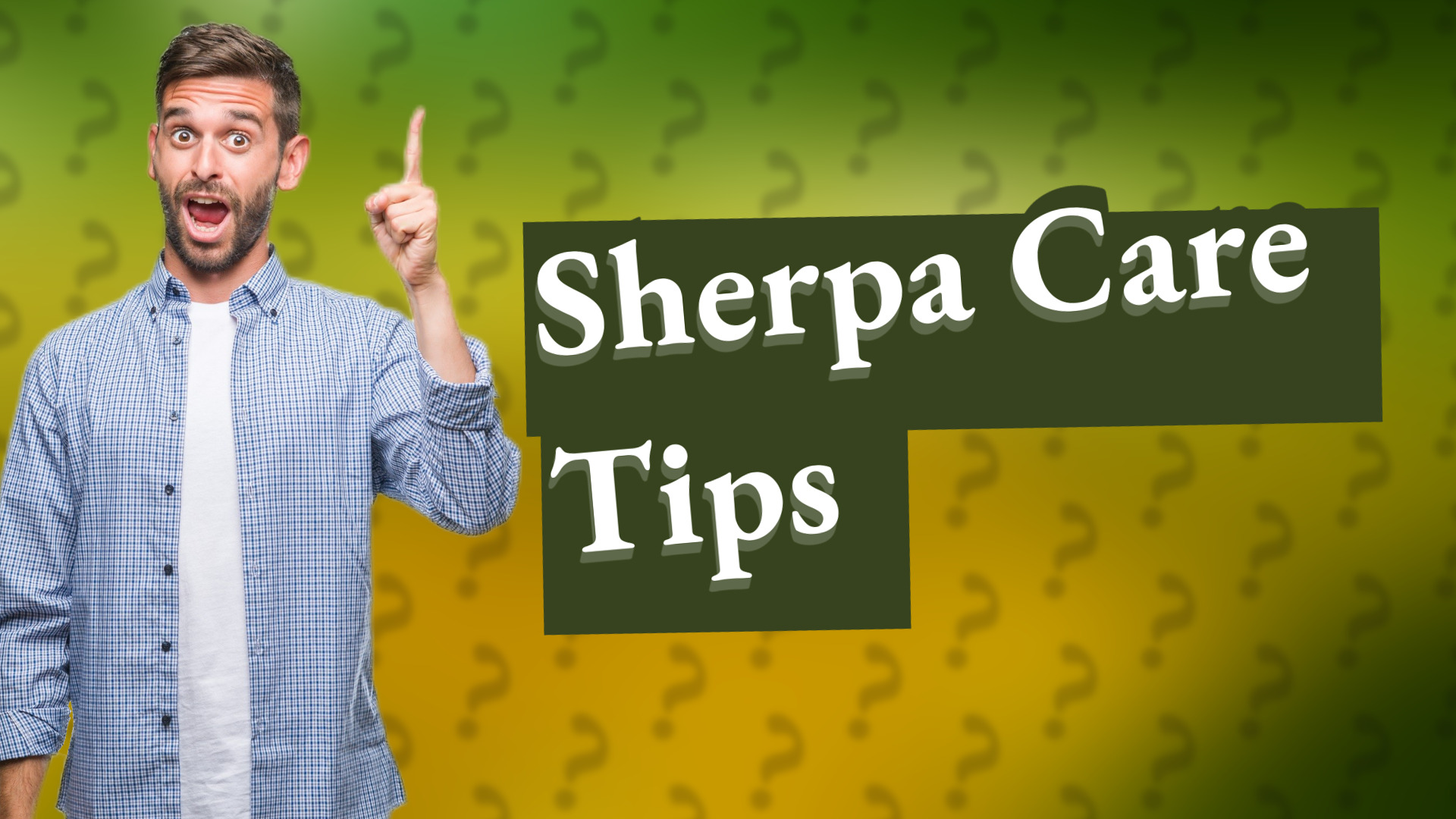 Sherpa Care Tips