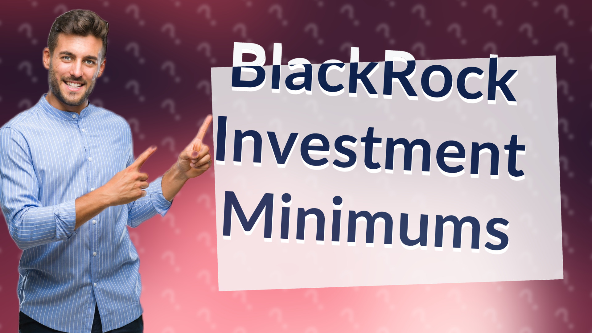 BlackRock Investment Minimums