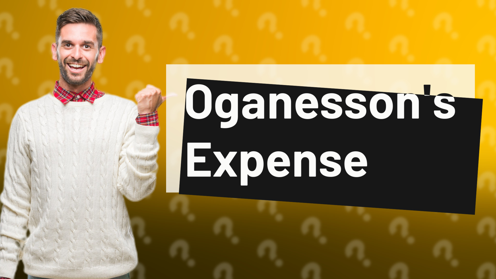 Oganesson's Expense