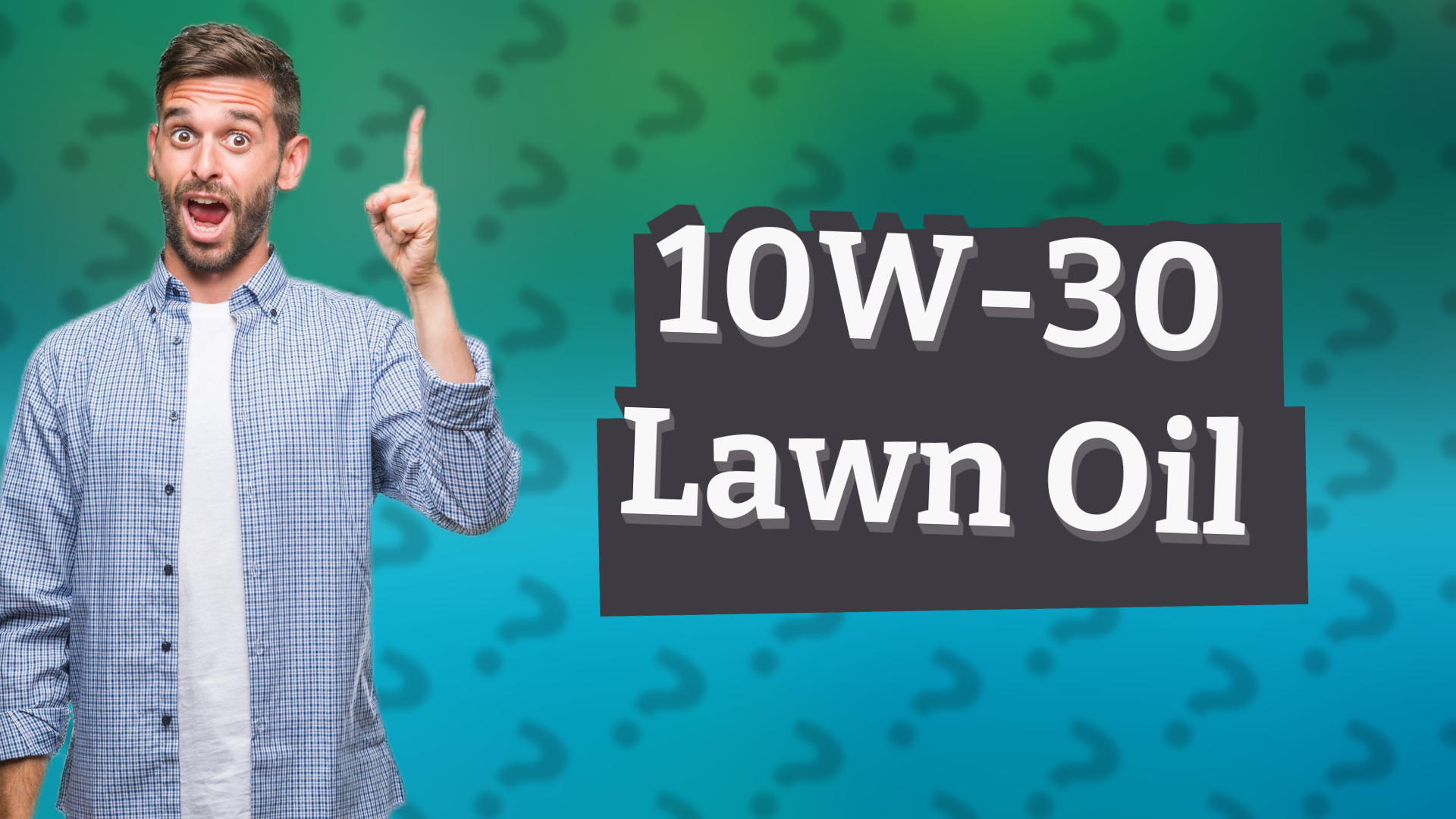 10W-30 Lawn Oil