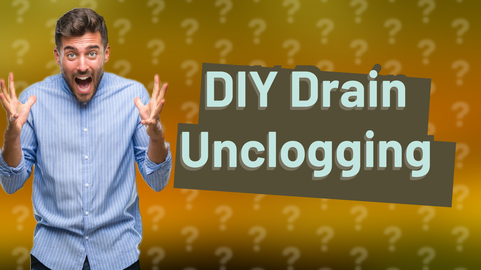 DIY Drain Unclogging