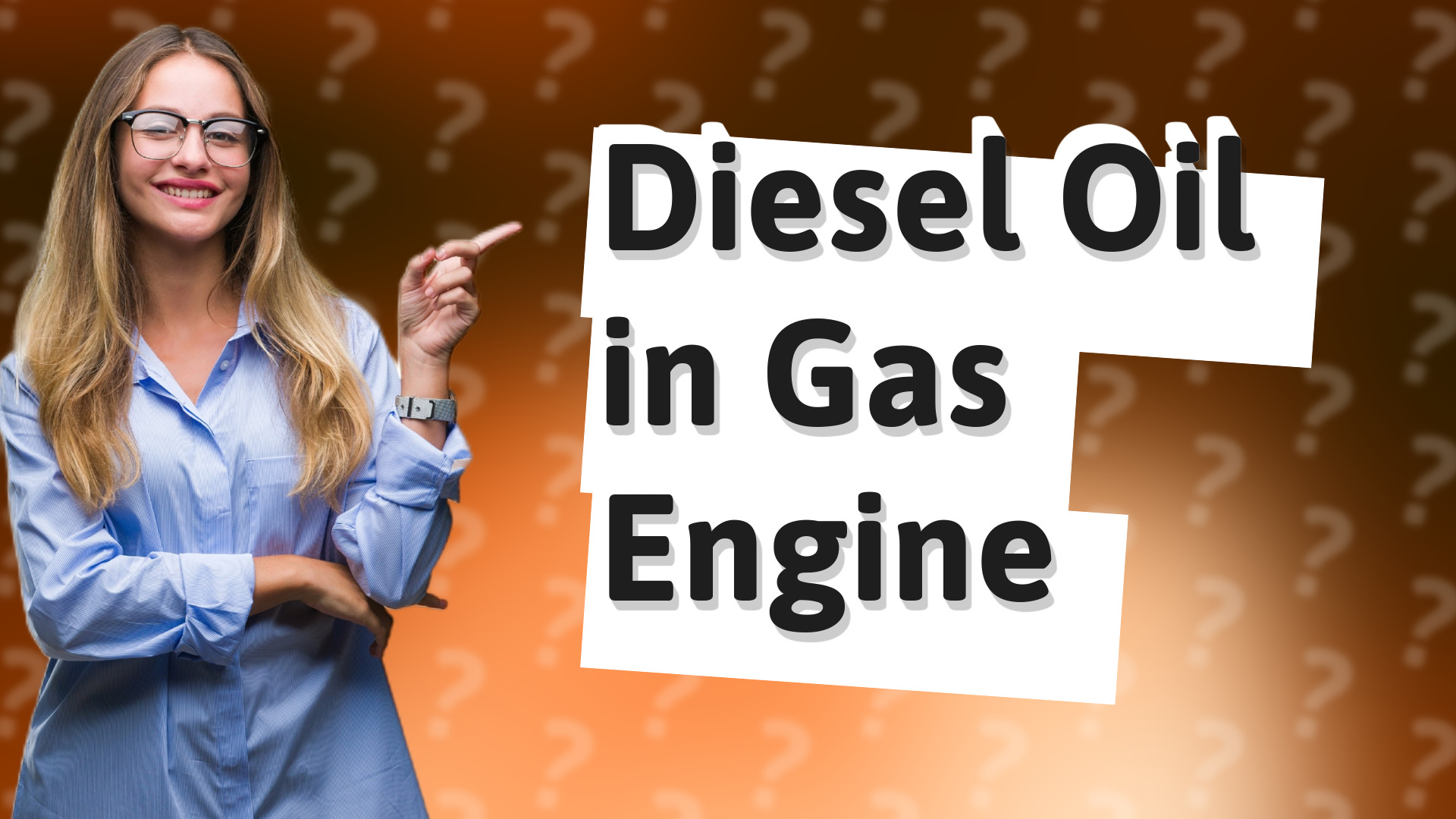 Diesel Oil in Gas Engine