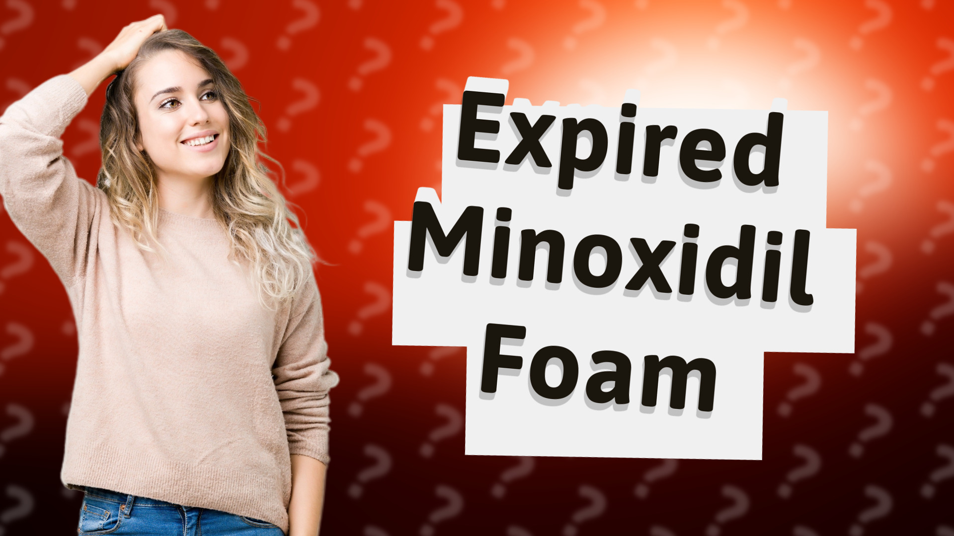 Expired Minoxidil Foam