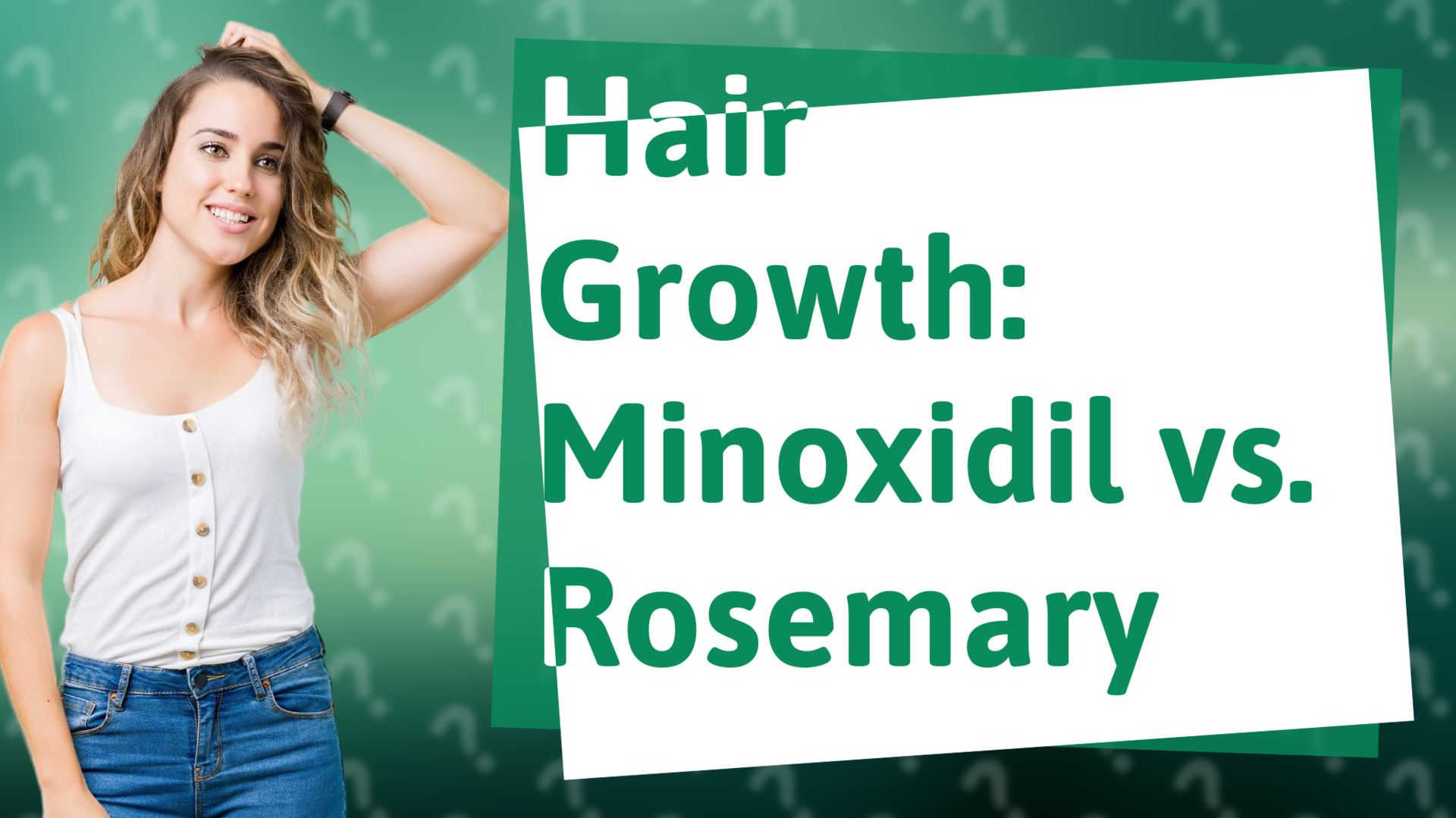 Hair Growth: Minoxidil vs. Rosemary