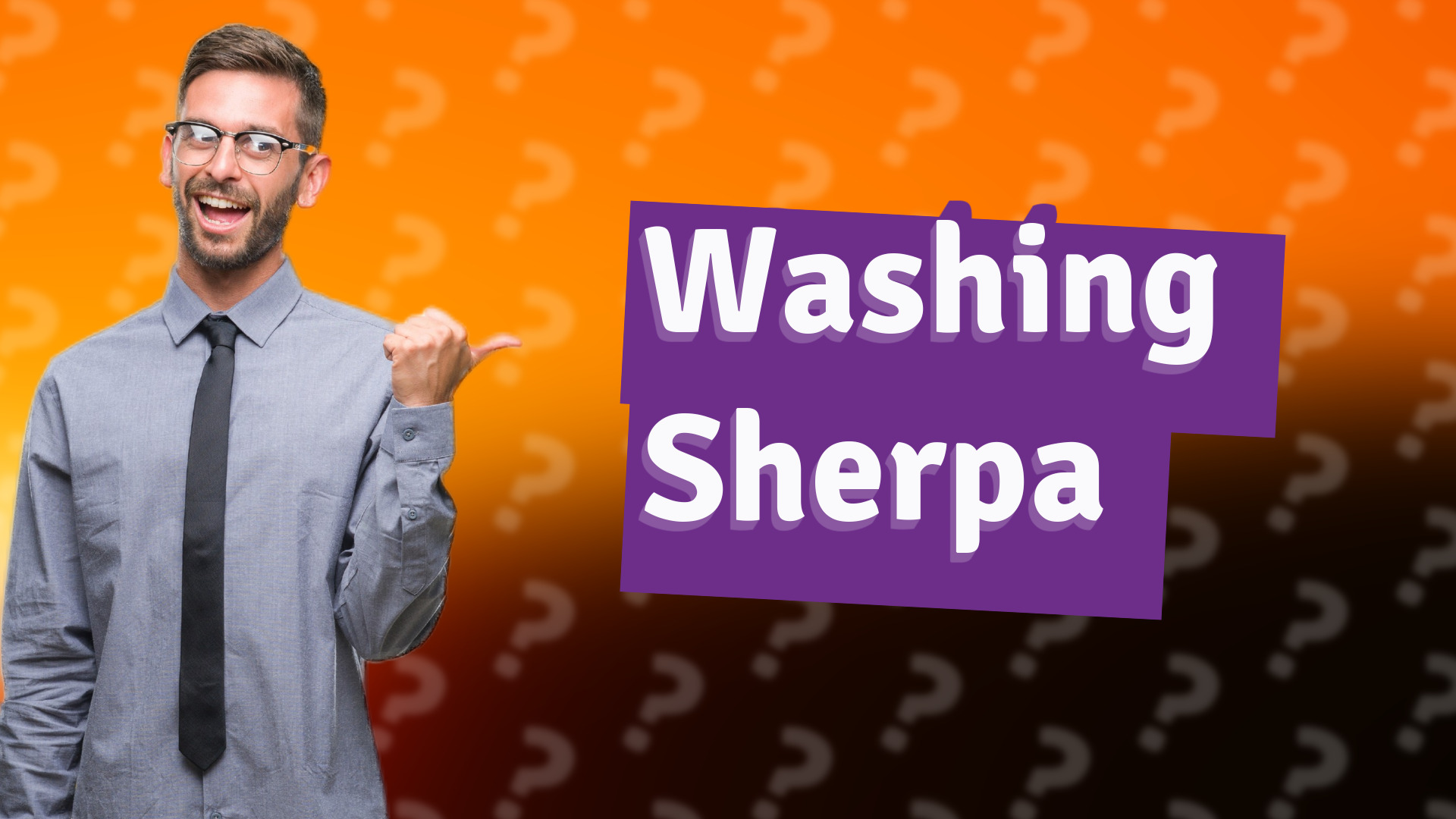 Washing Sherpa