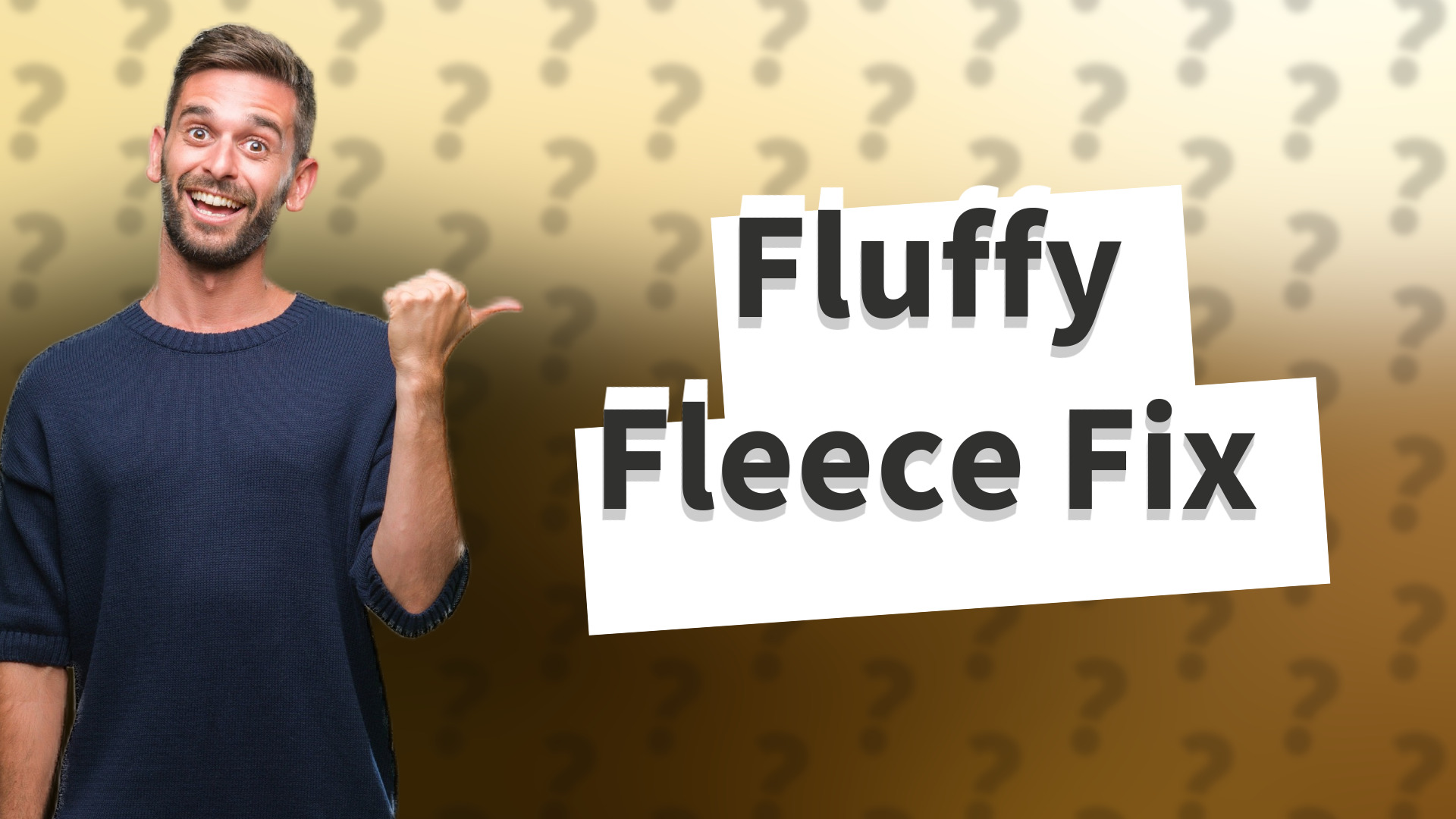 Fluffy Fleece Fix