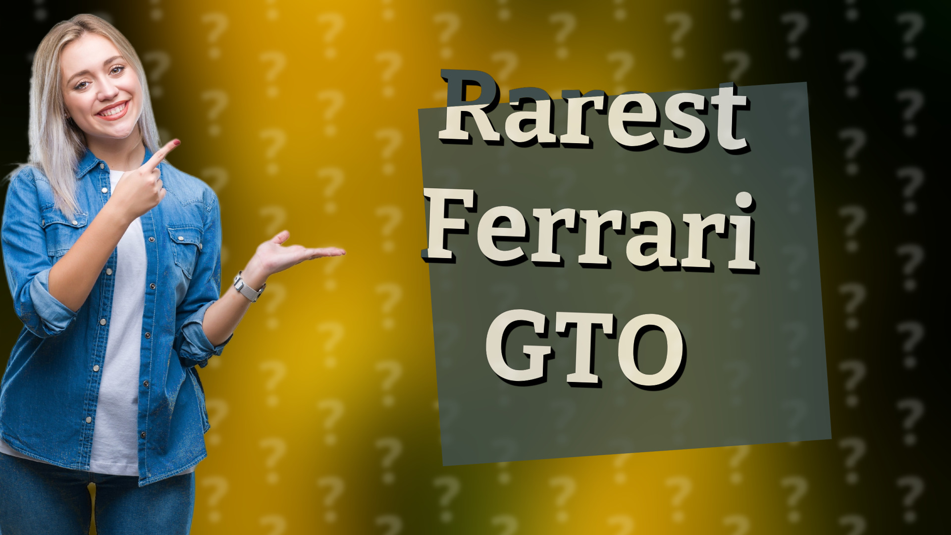Rarest Ferrari GTO
