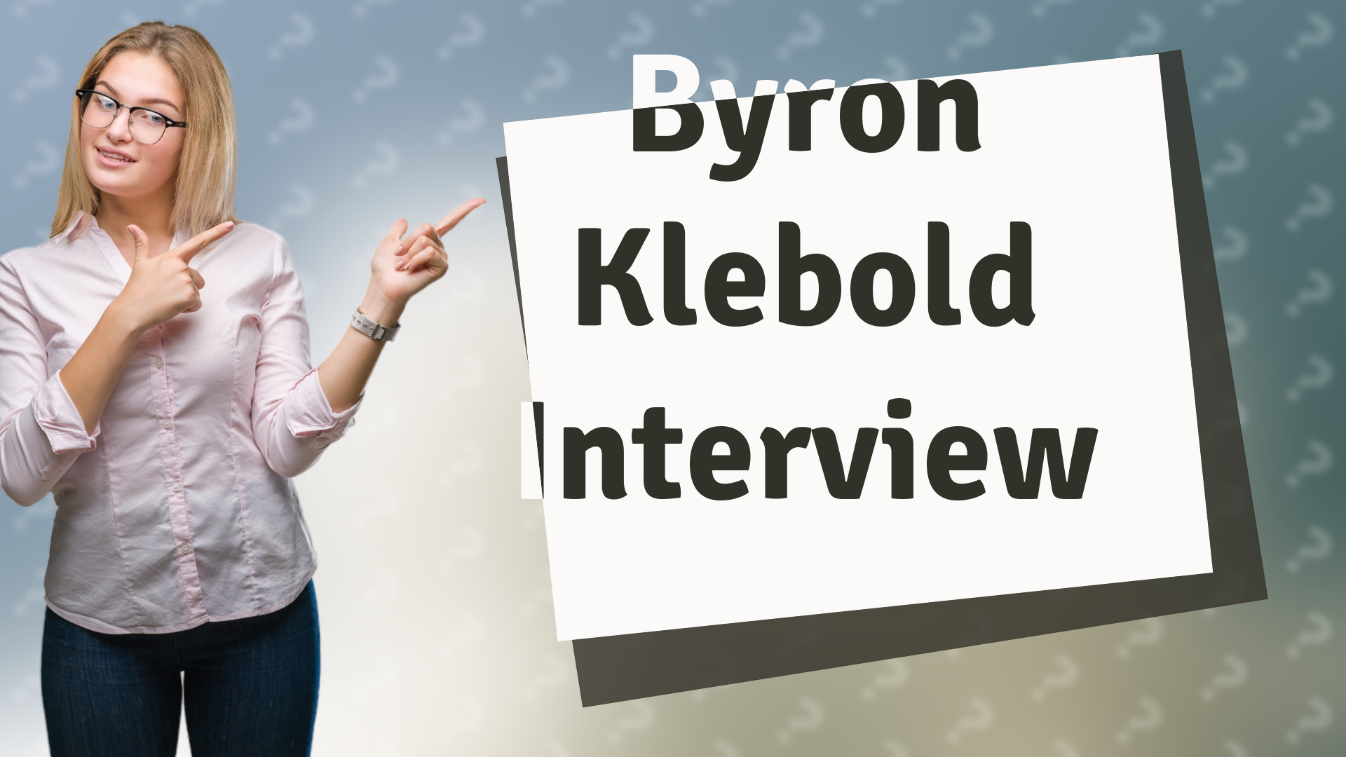 Byron Klebold Interview