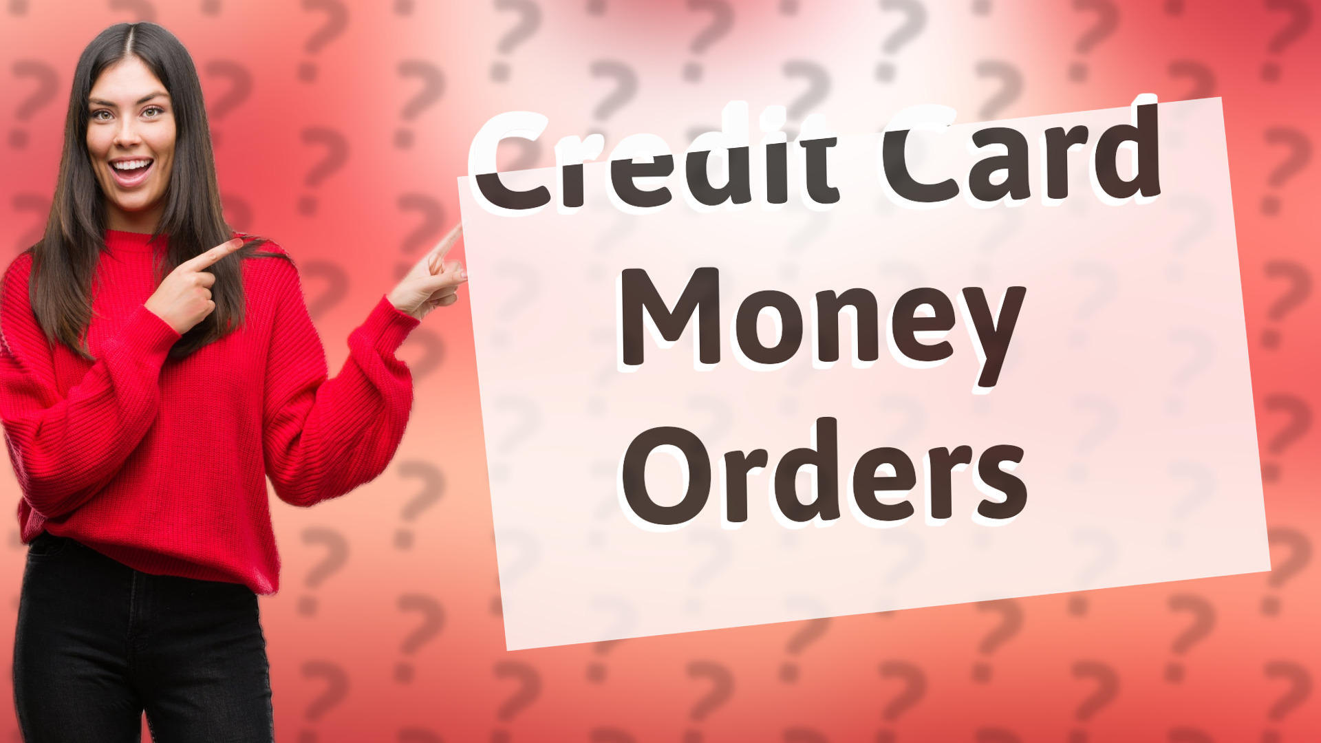 Credit Card Money Orders