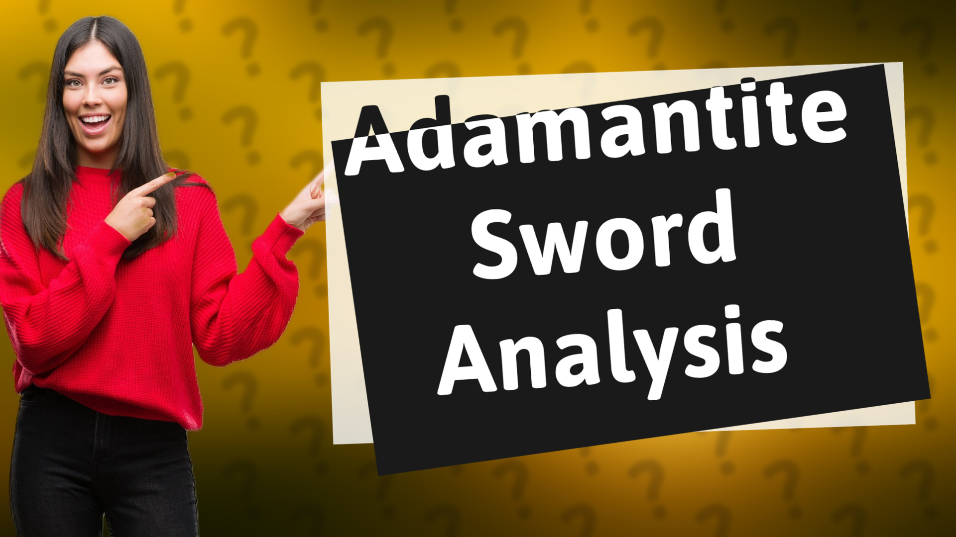 Adamantite Sword Analysis