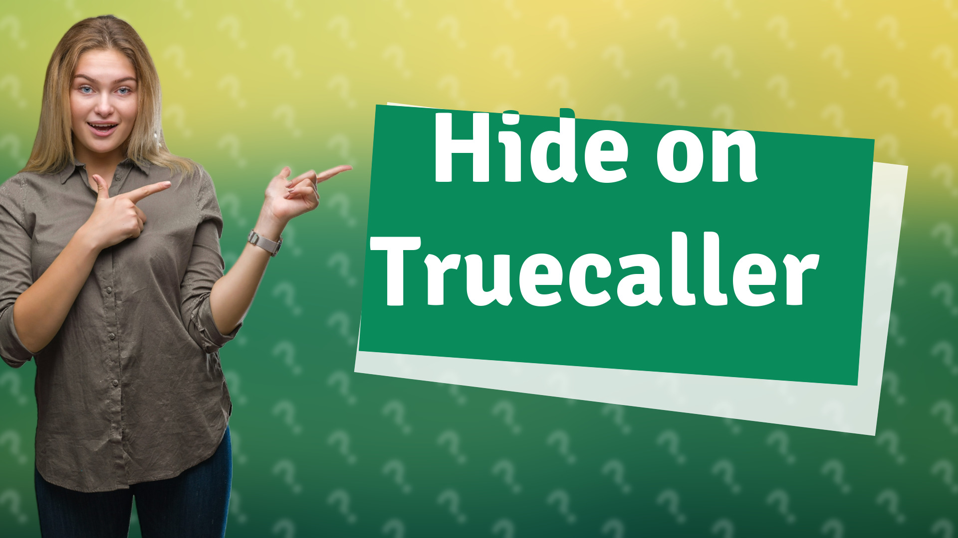 Hide on Truecaller