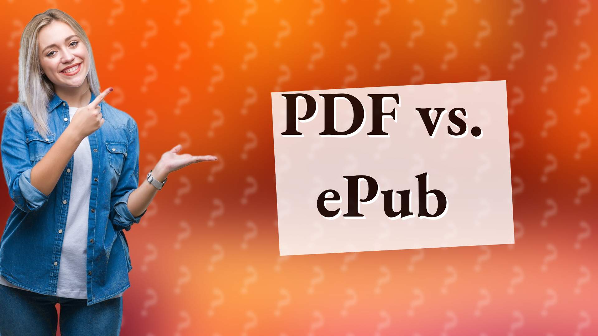 PDF vs. ePub