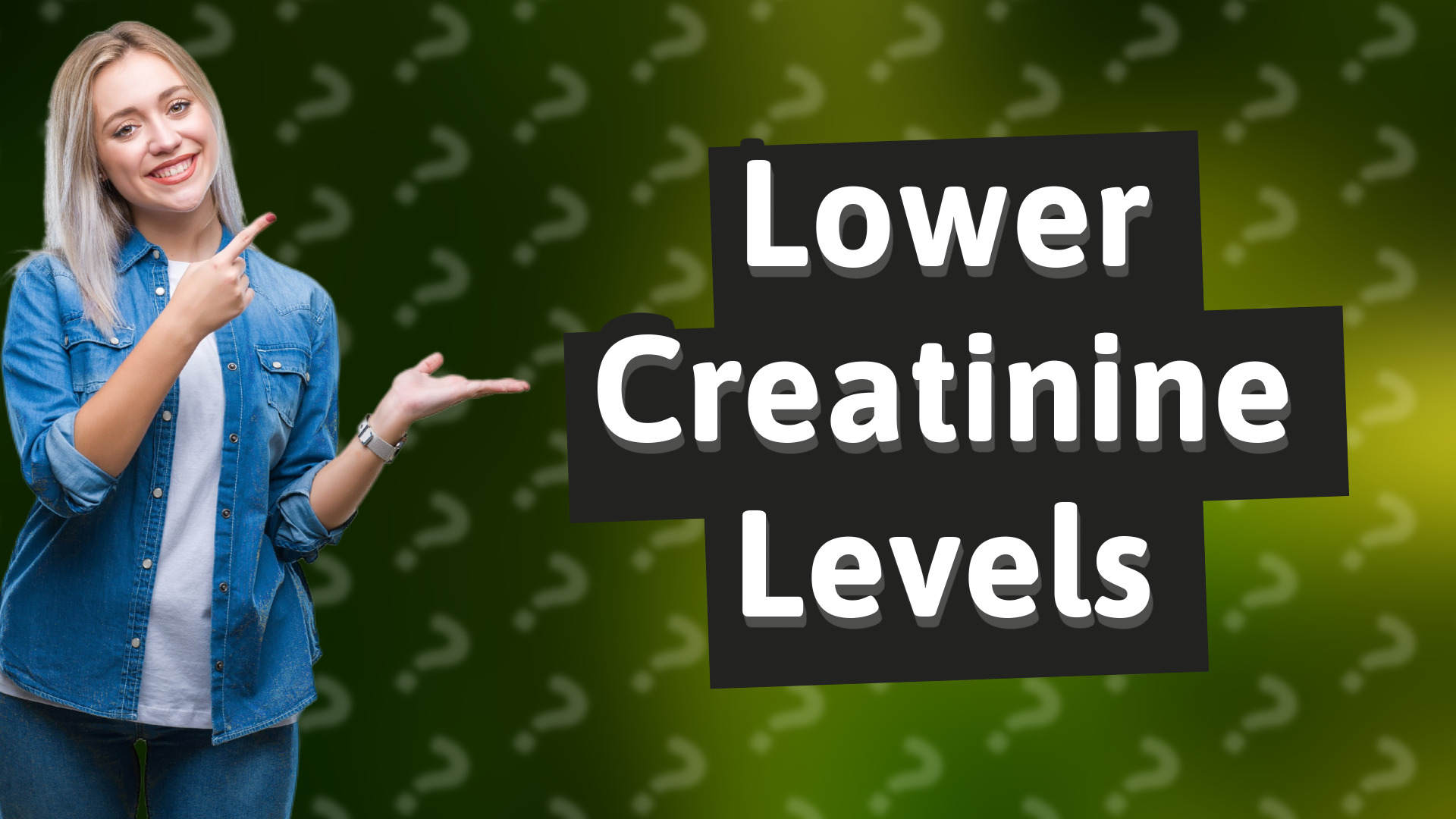 Lower Creatinine Levels