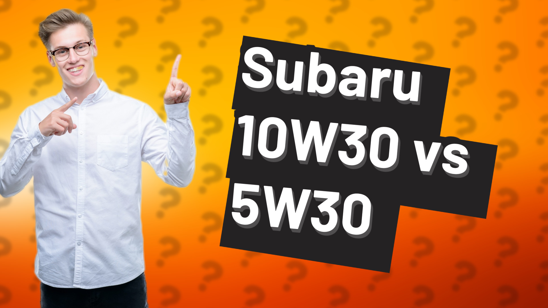 Subaru 10W30 vs 5W30