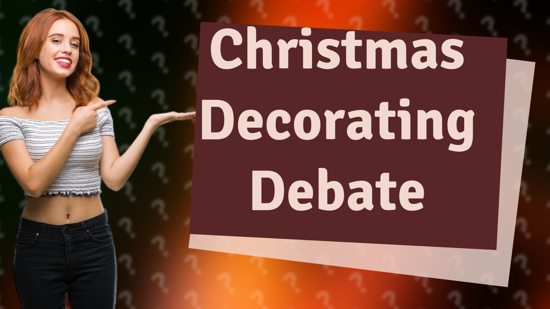 Christmas Decorating Debate