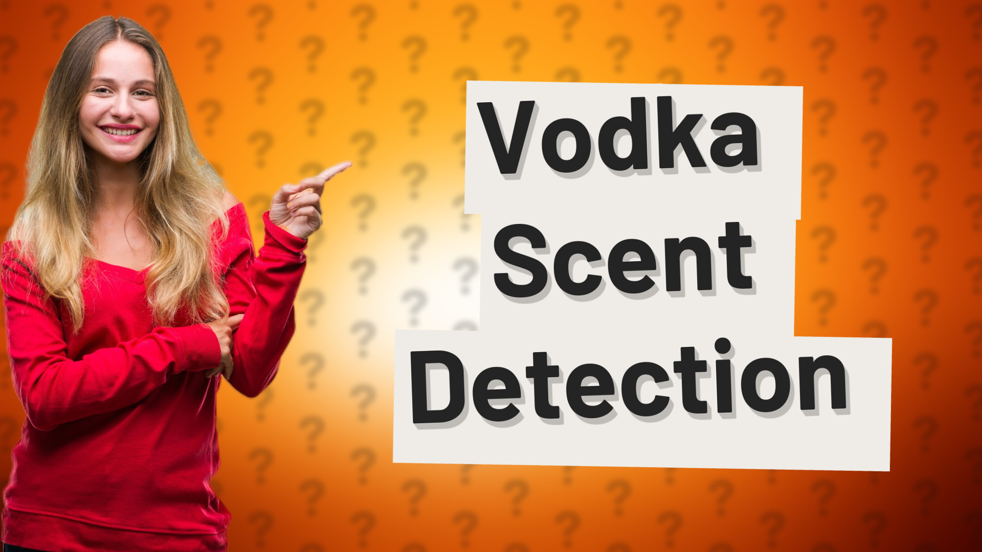 Vodka Scent Detection