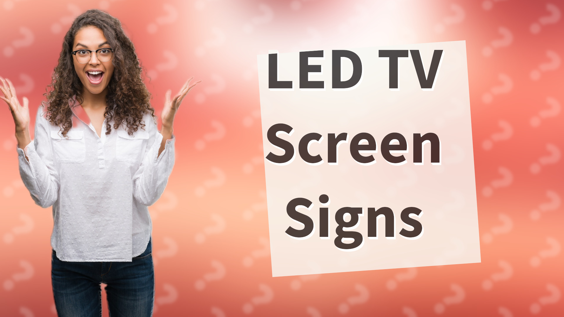 LED TV Screen Signs
