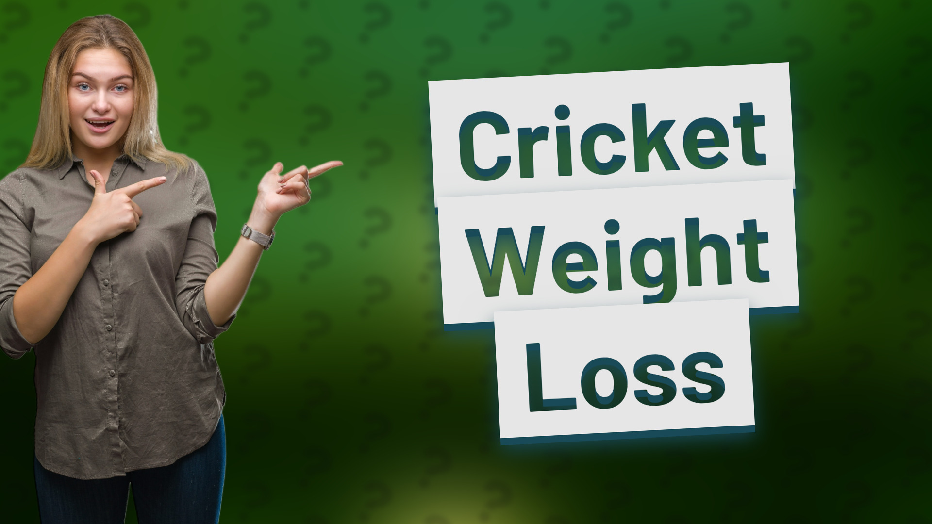 Cricket Weight Loss