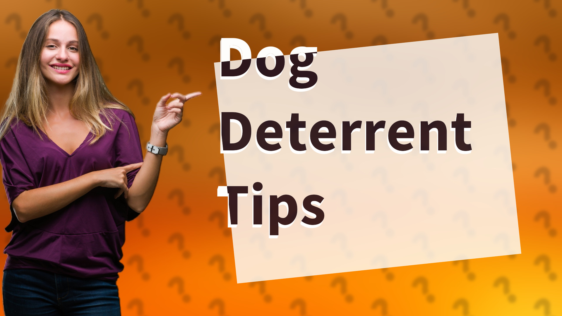 Dog Deterrent Tips