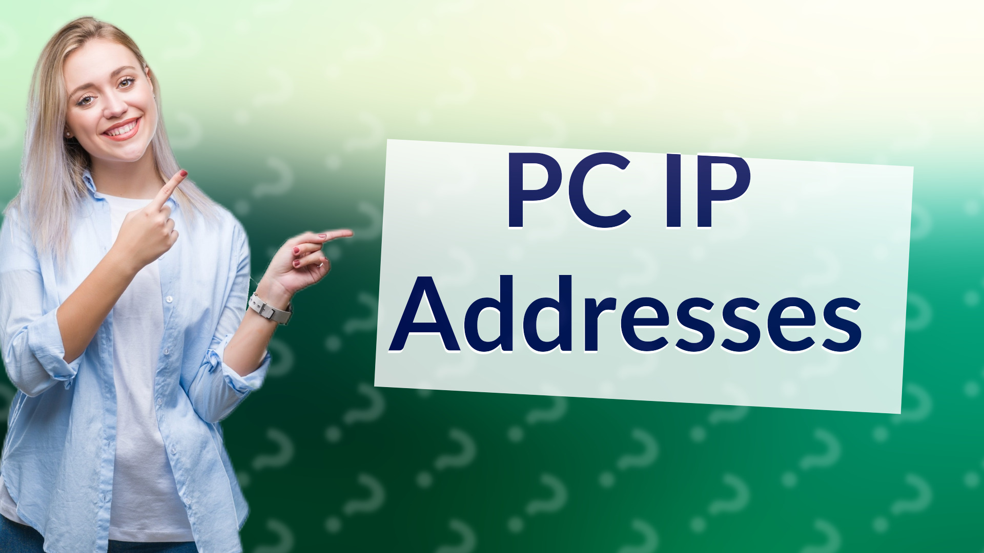 PC IP Addresses