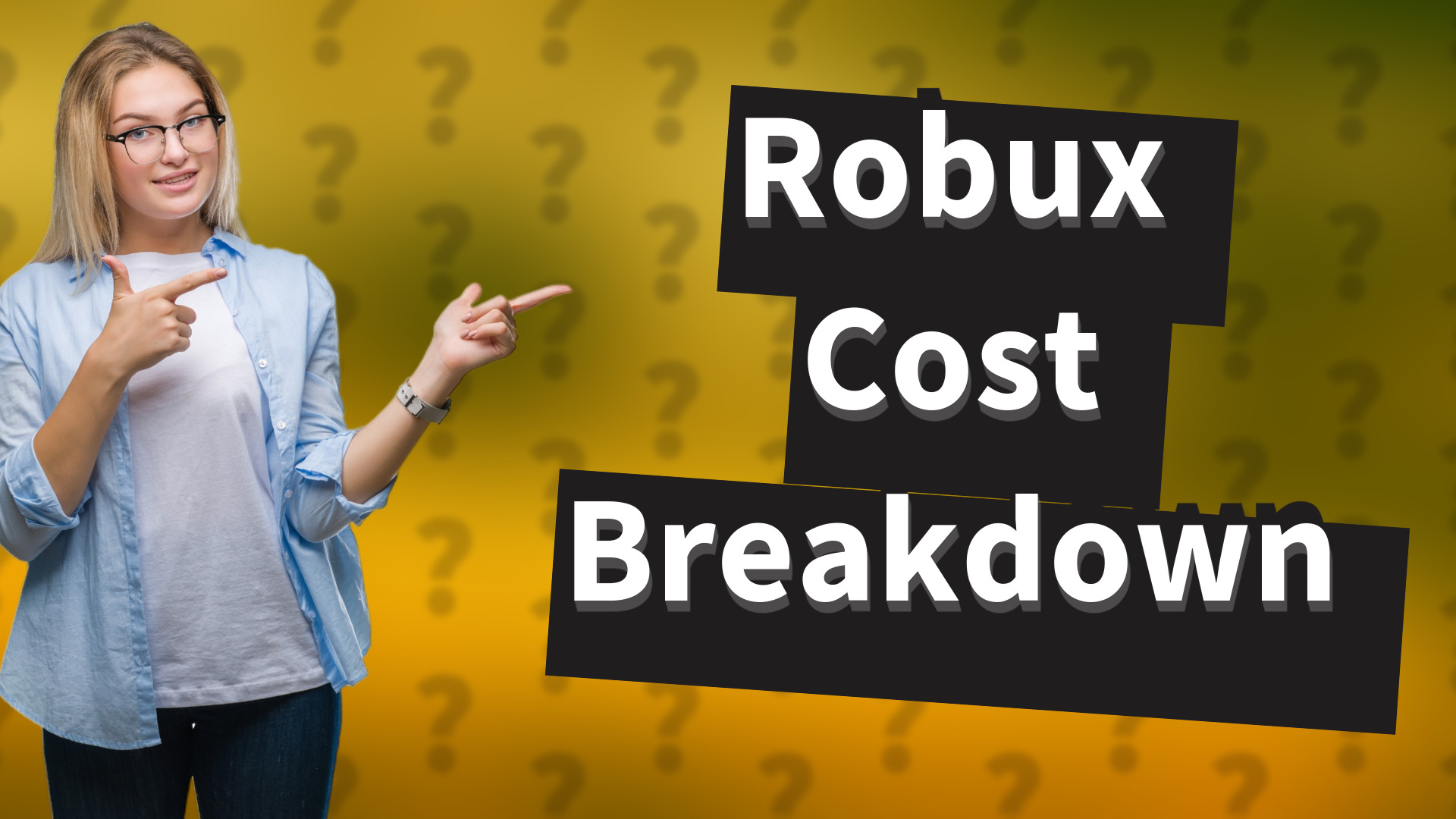 Robux Cost Breakdown