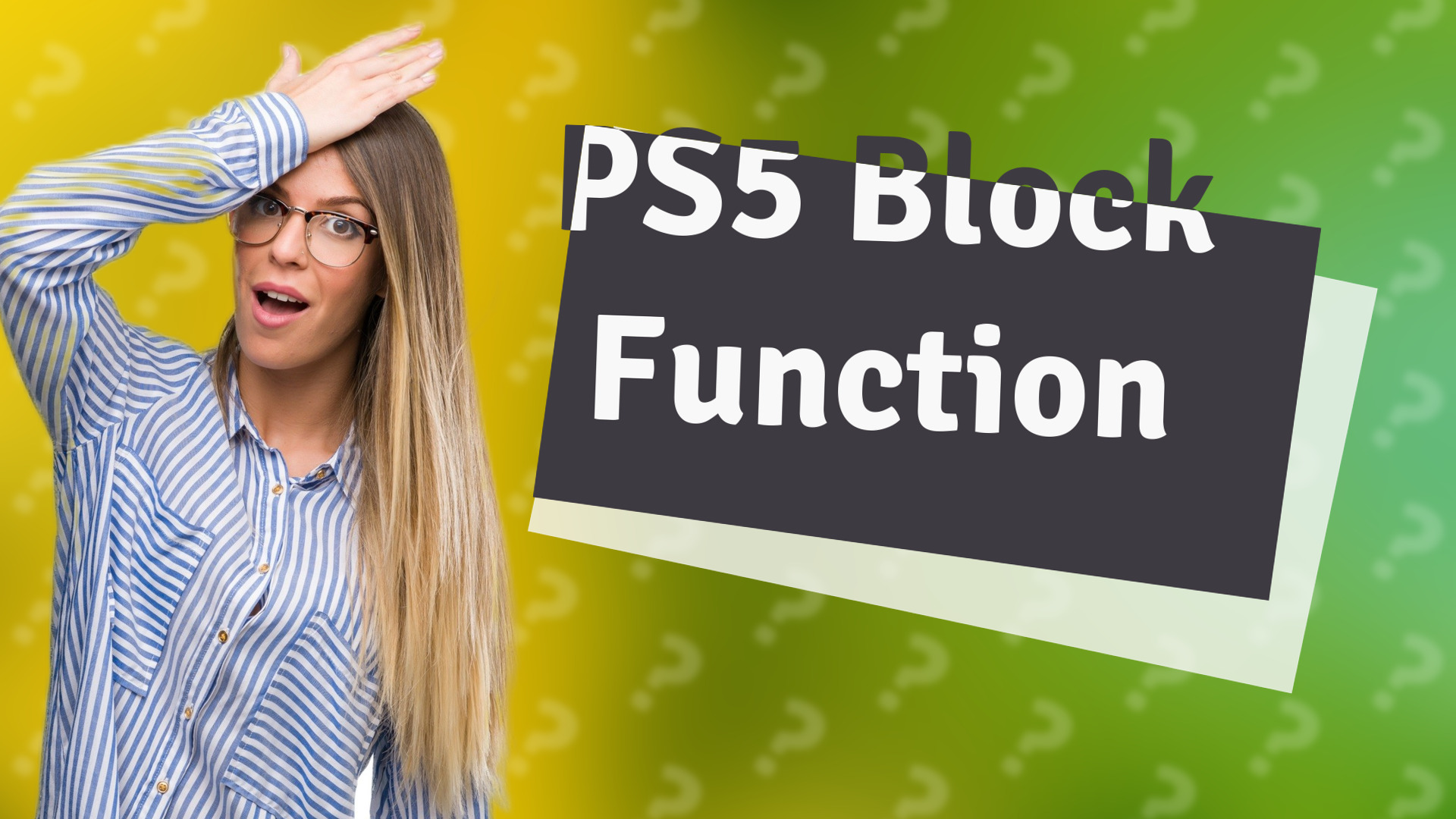 PS5 Block Function