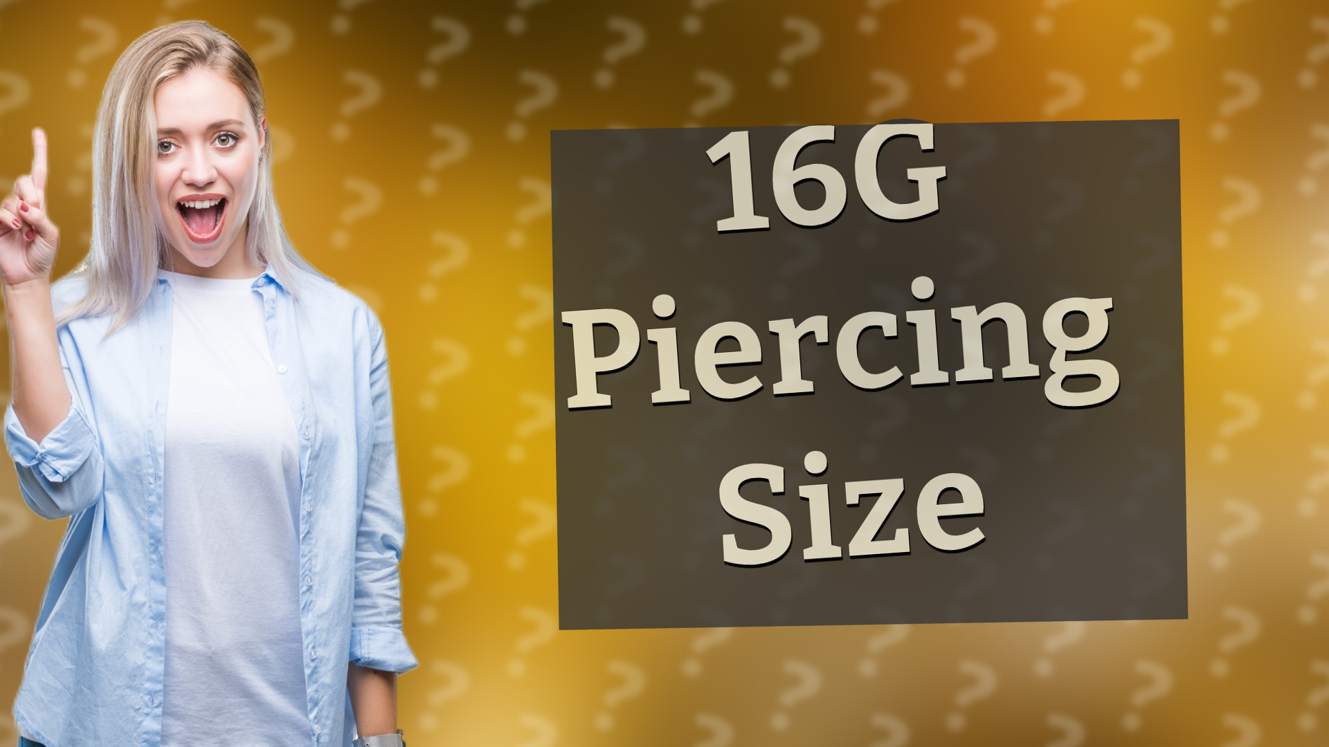 16G Piercing Size