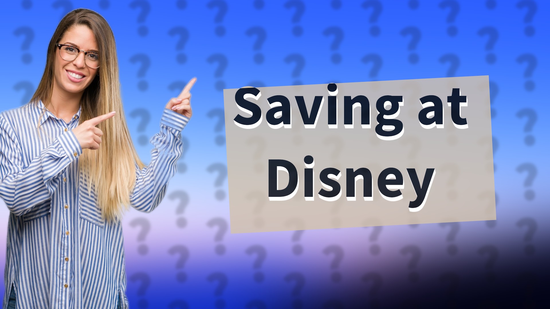 Saving at Disney