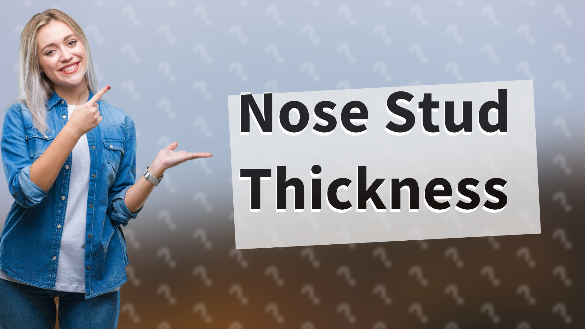 Nose Stud Thickness