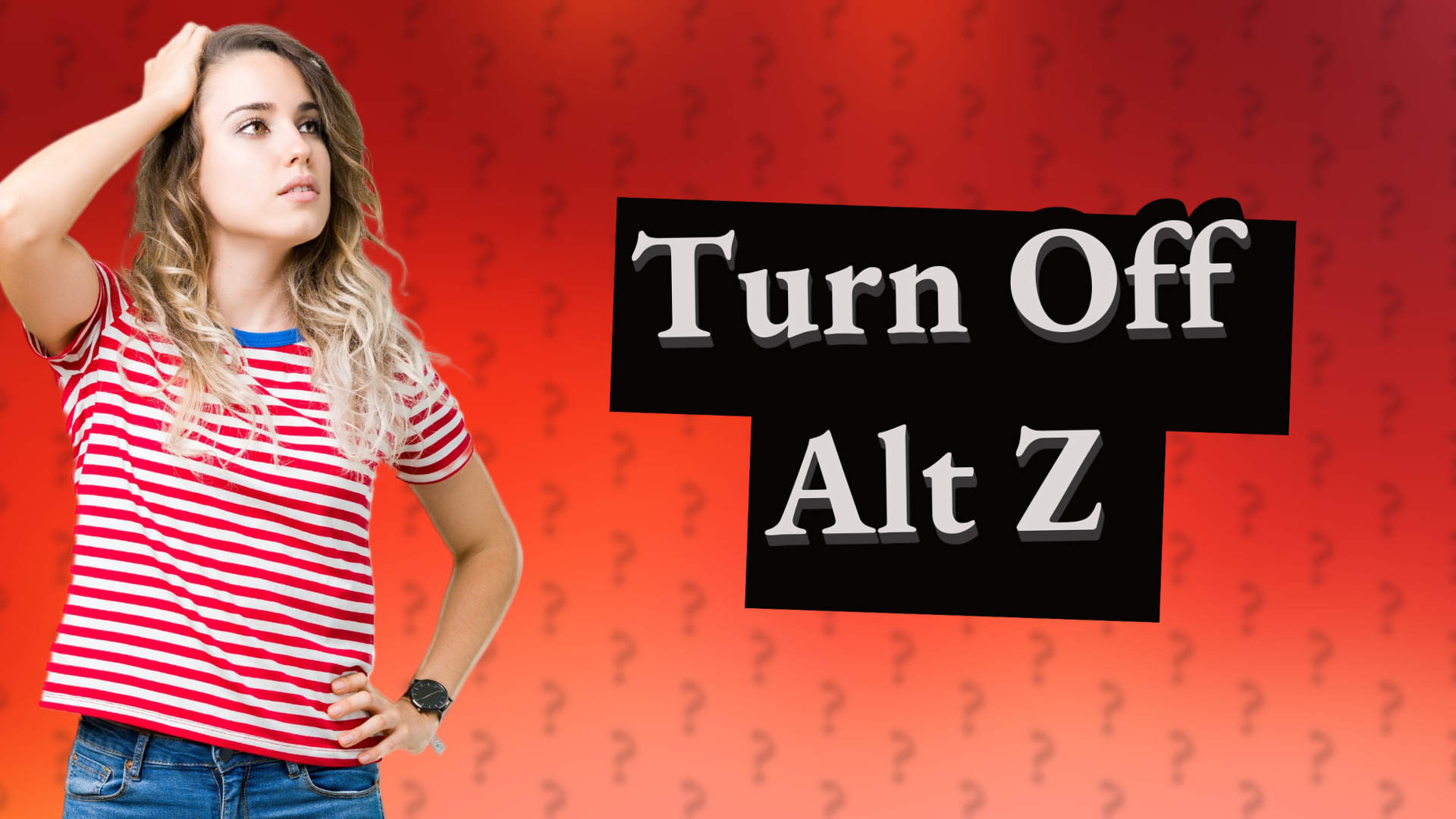 Turn Off Alt Z