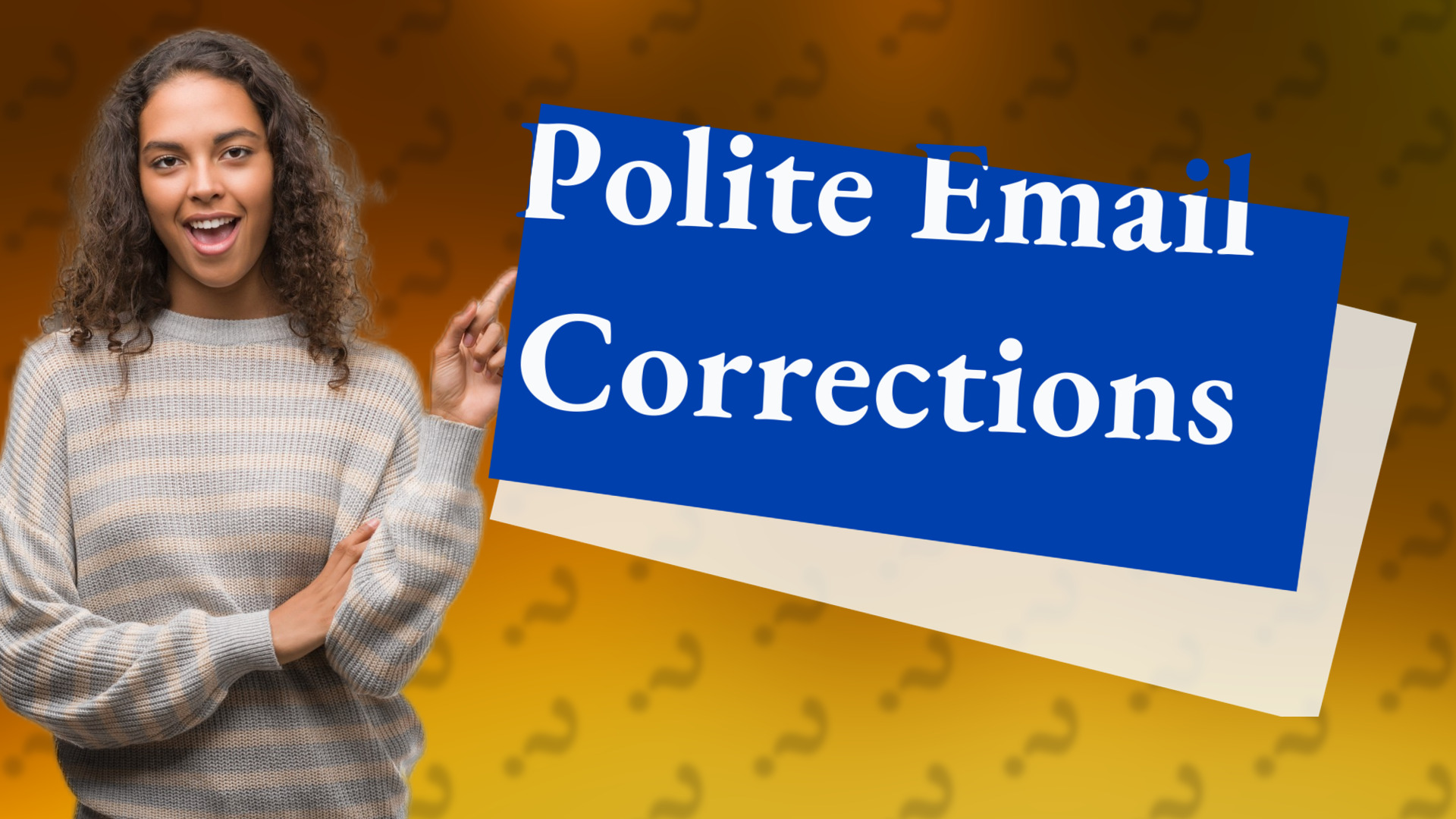 Polite Email Corrections