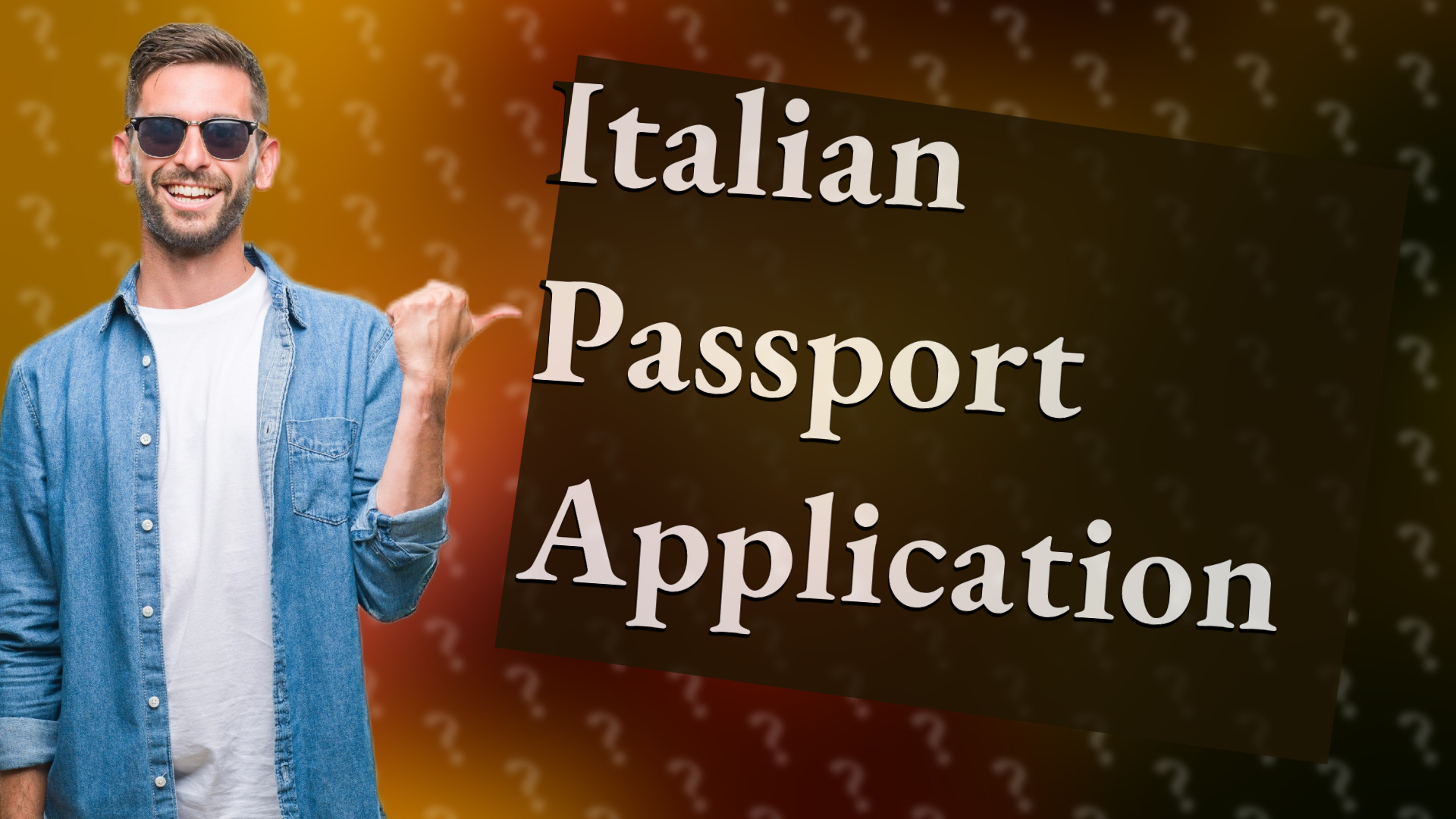 Italian Passport Application