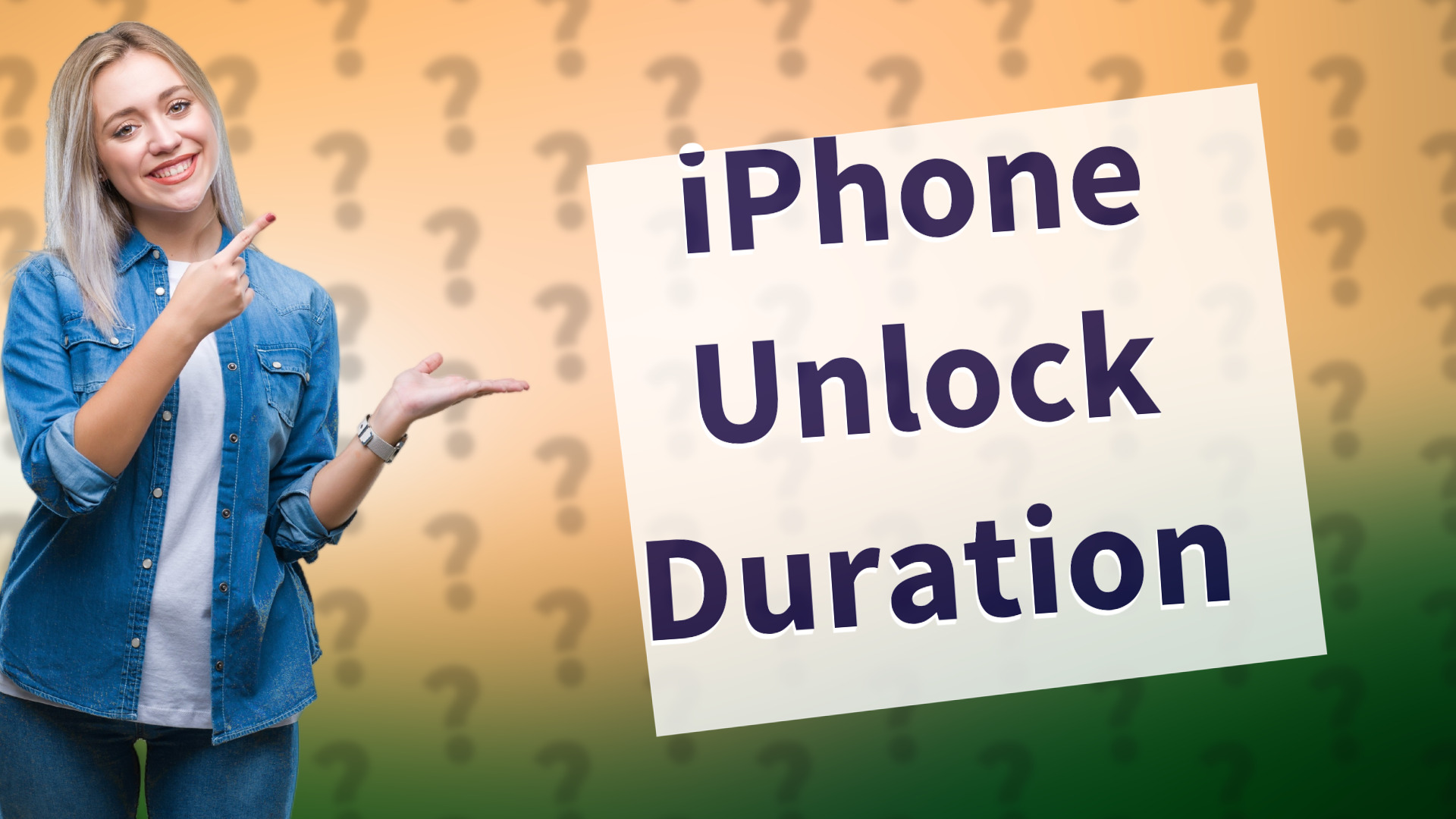 iPhone Unlock Duration