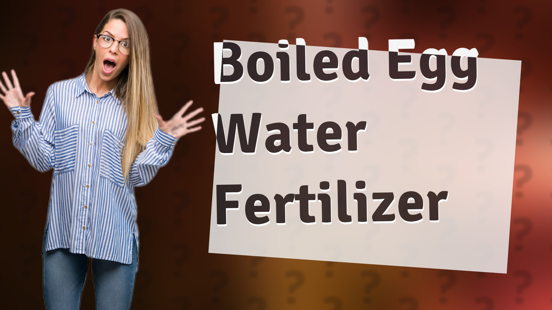 Boiled Egg Water Fertilizer