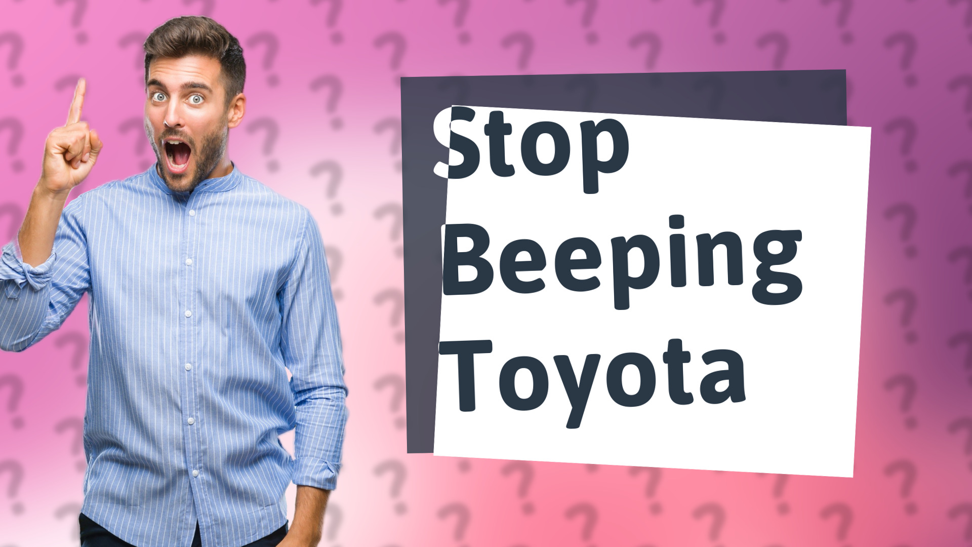 Stop Beeping Toyota