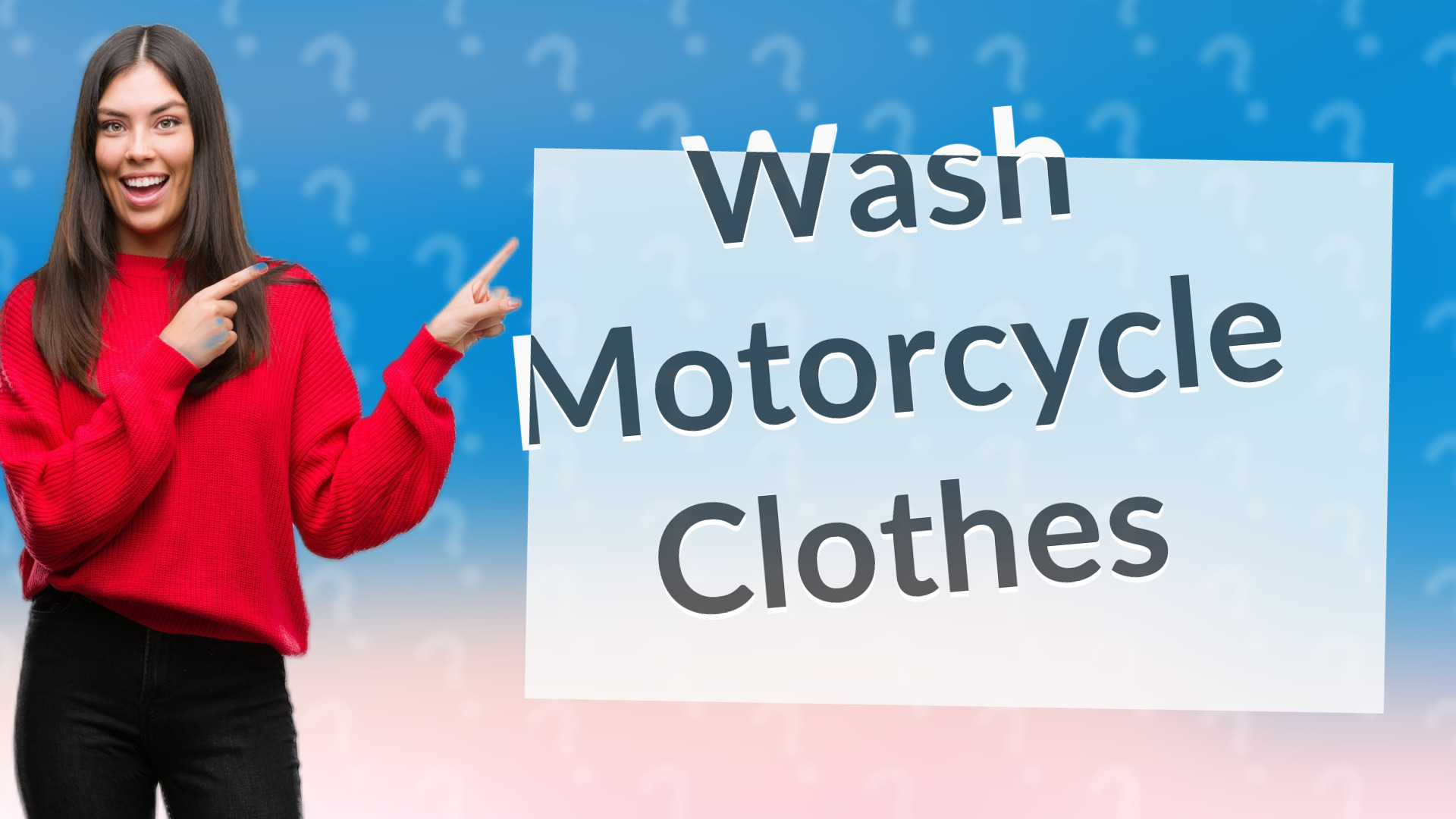 Wash Motorcycle Clothes