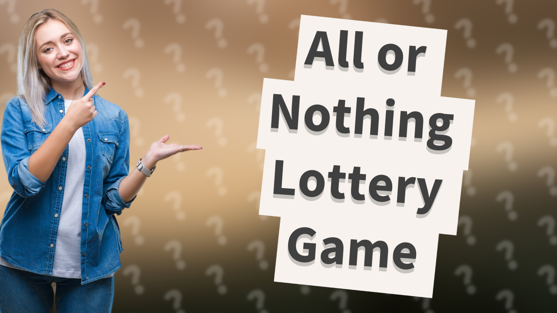 All or Nothing Lottery Game