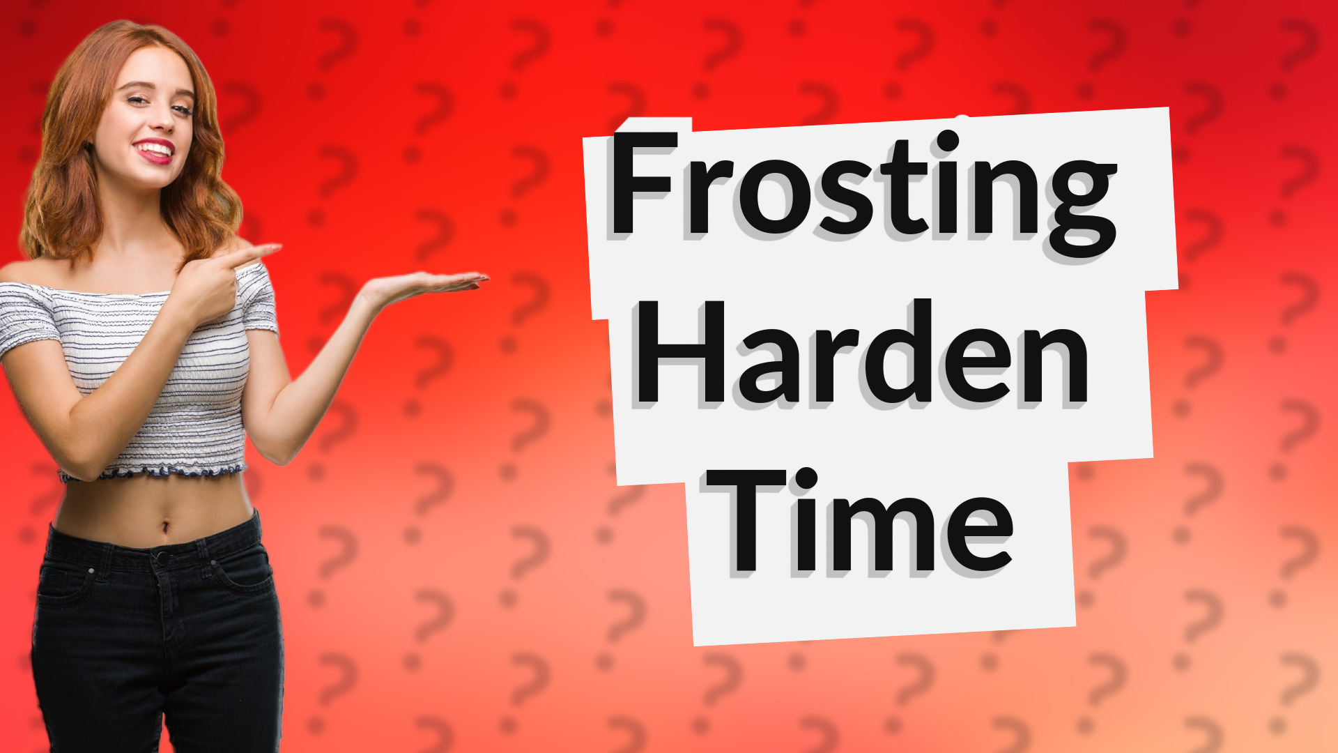 Frosting Harden Time