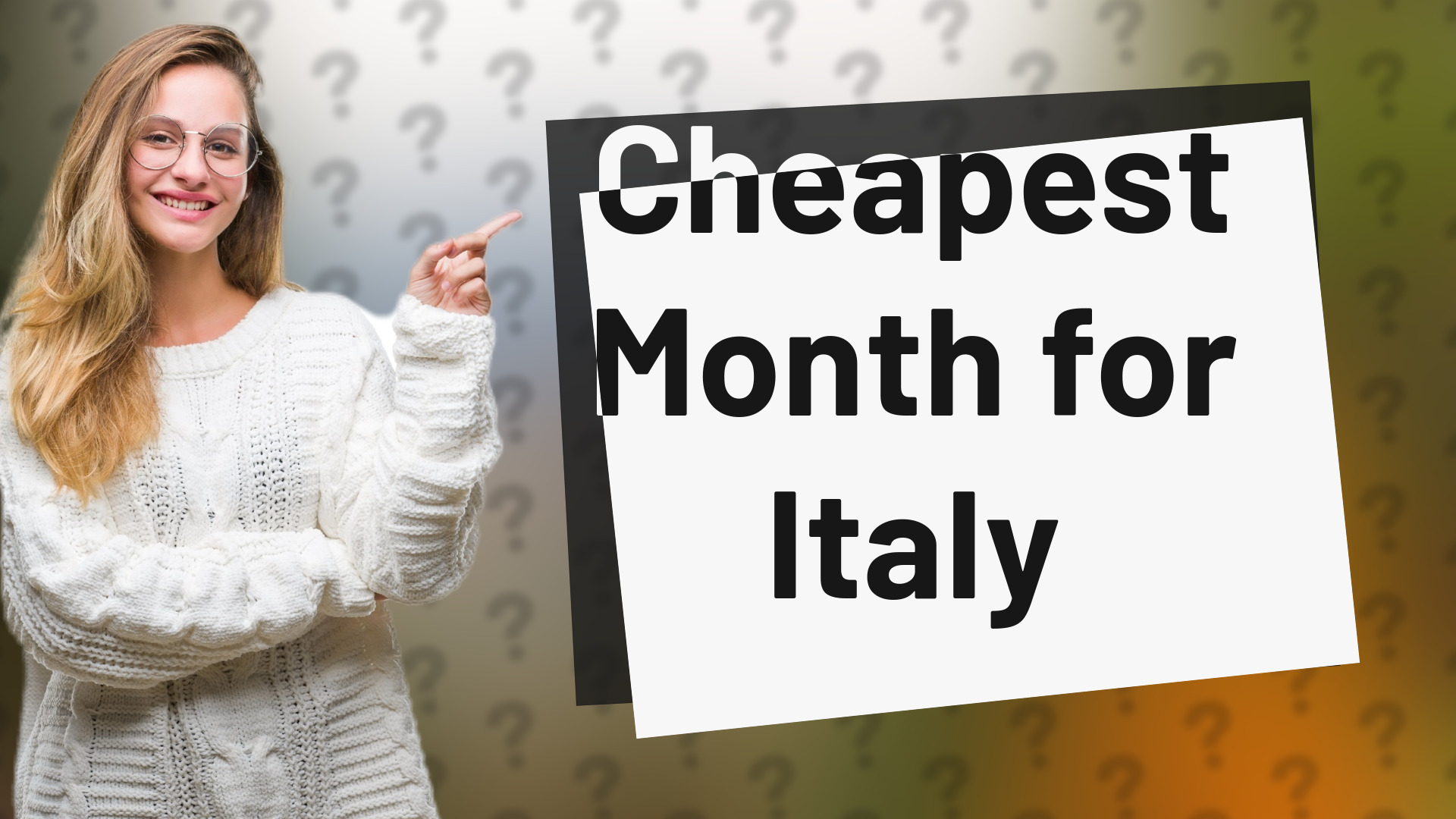 Cheapest Month for Italy