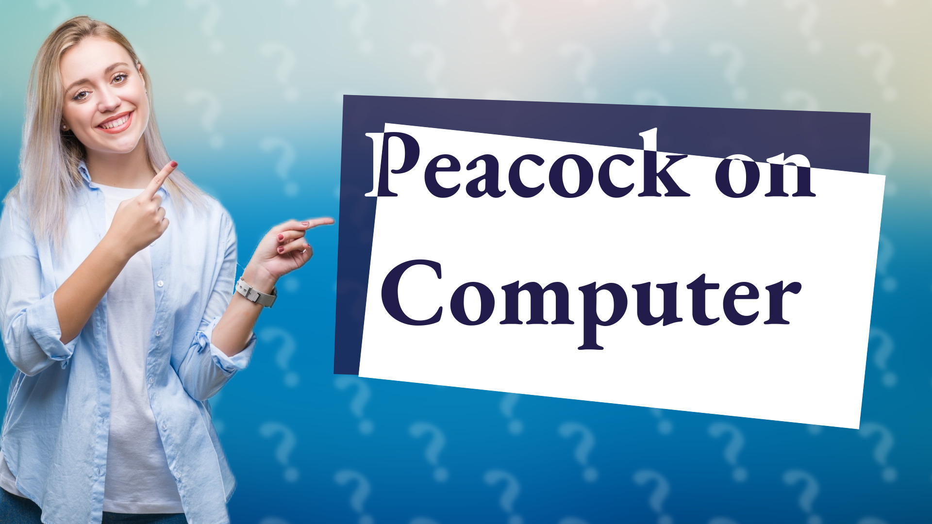 Peacock on Computer