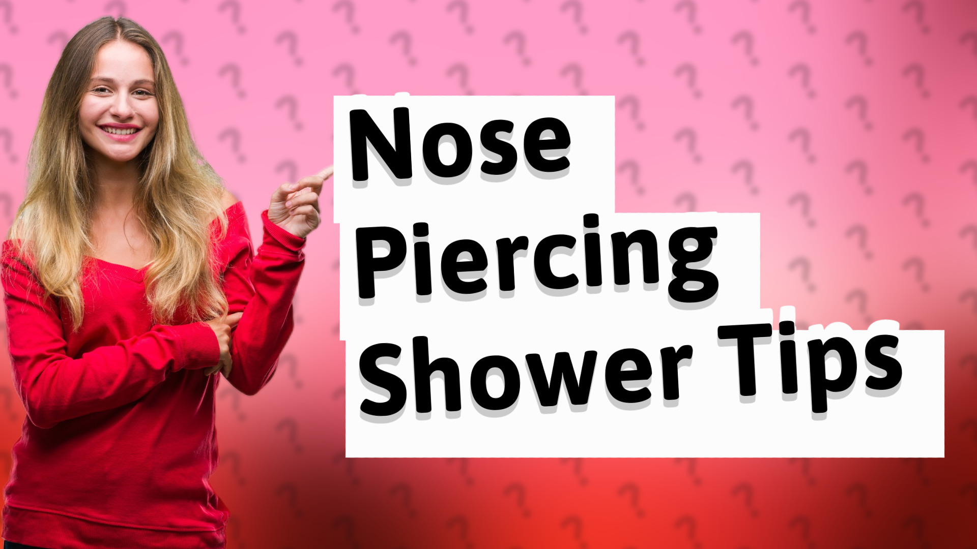 Nose Piercing Shower Tips
