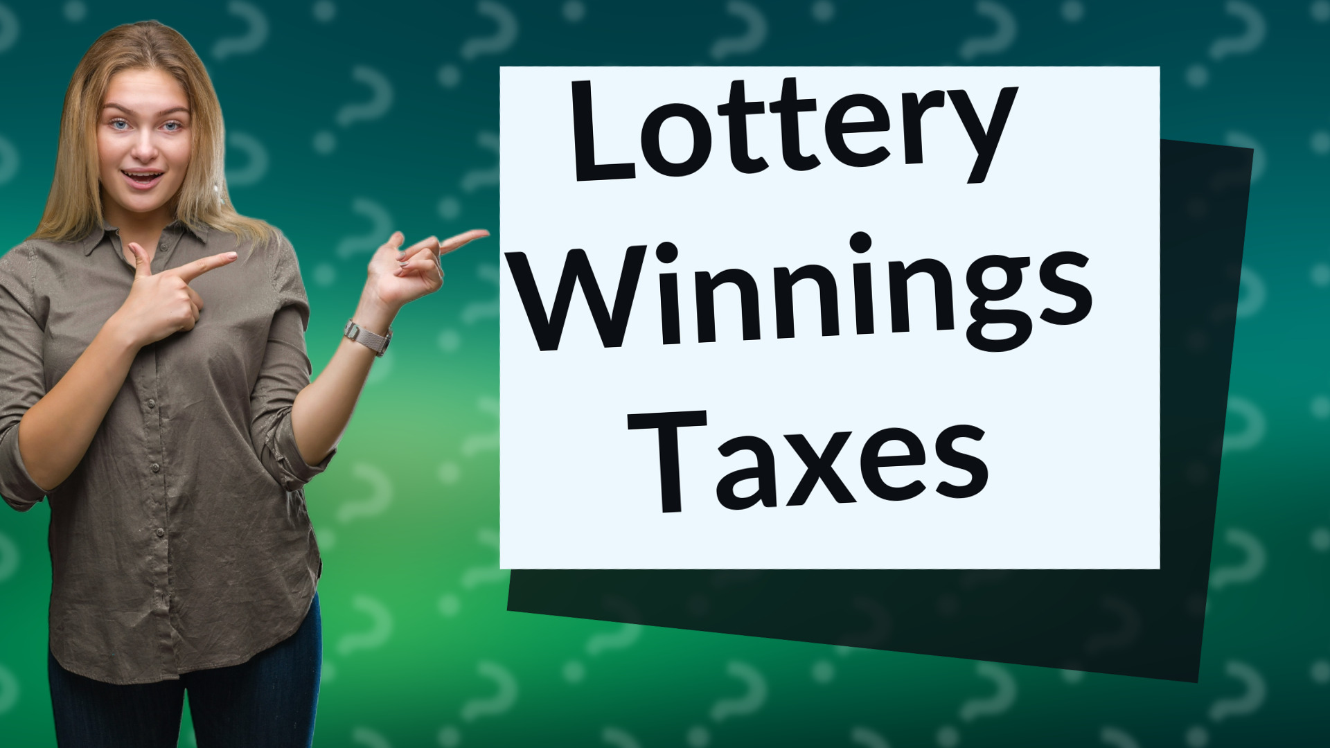 Lottery Winnings Taxes