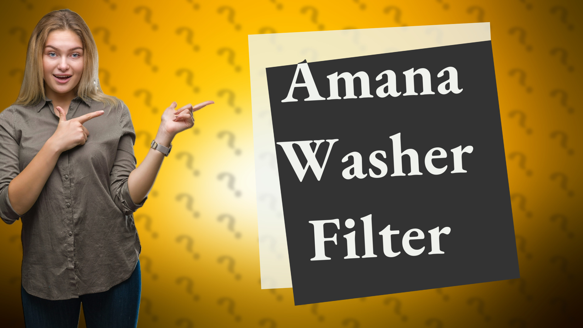 Amana Washer Filter