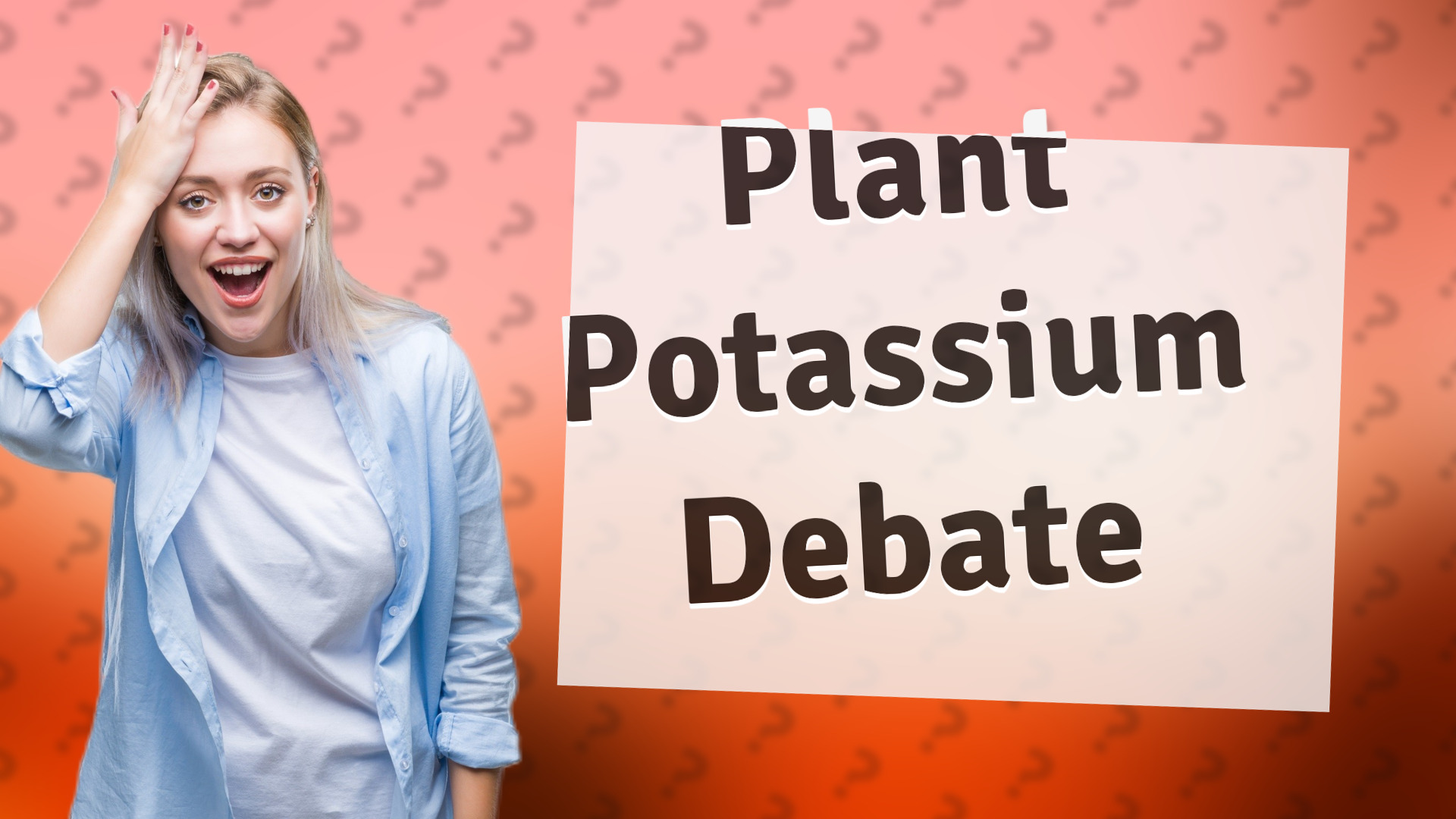 Plant Potassium Debate