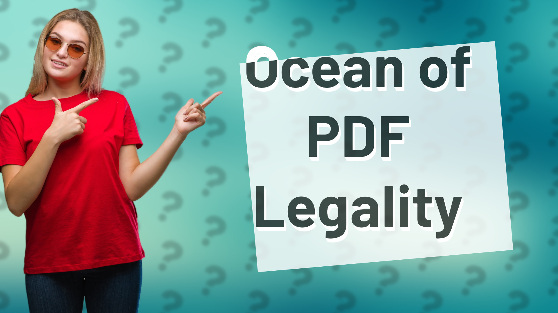 Ocean of PDF Legality