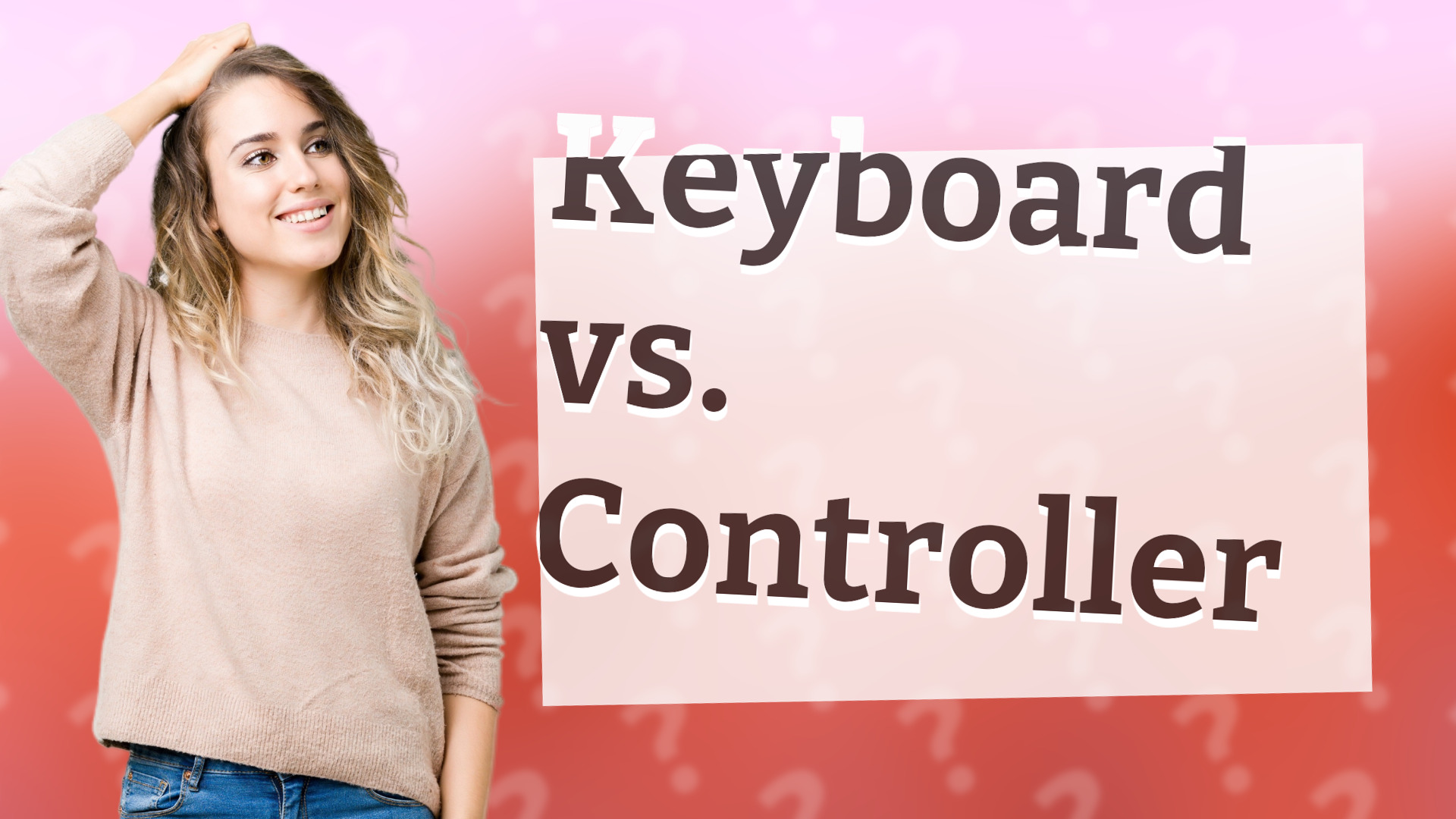 Keyboard vs. Controller